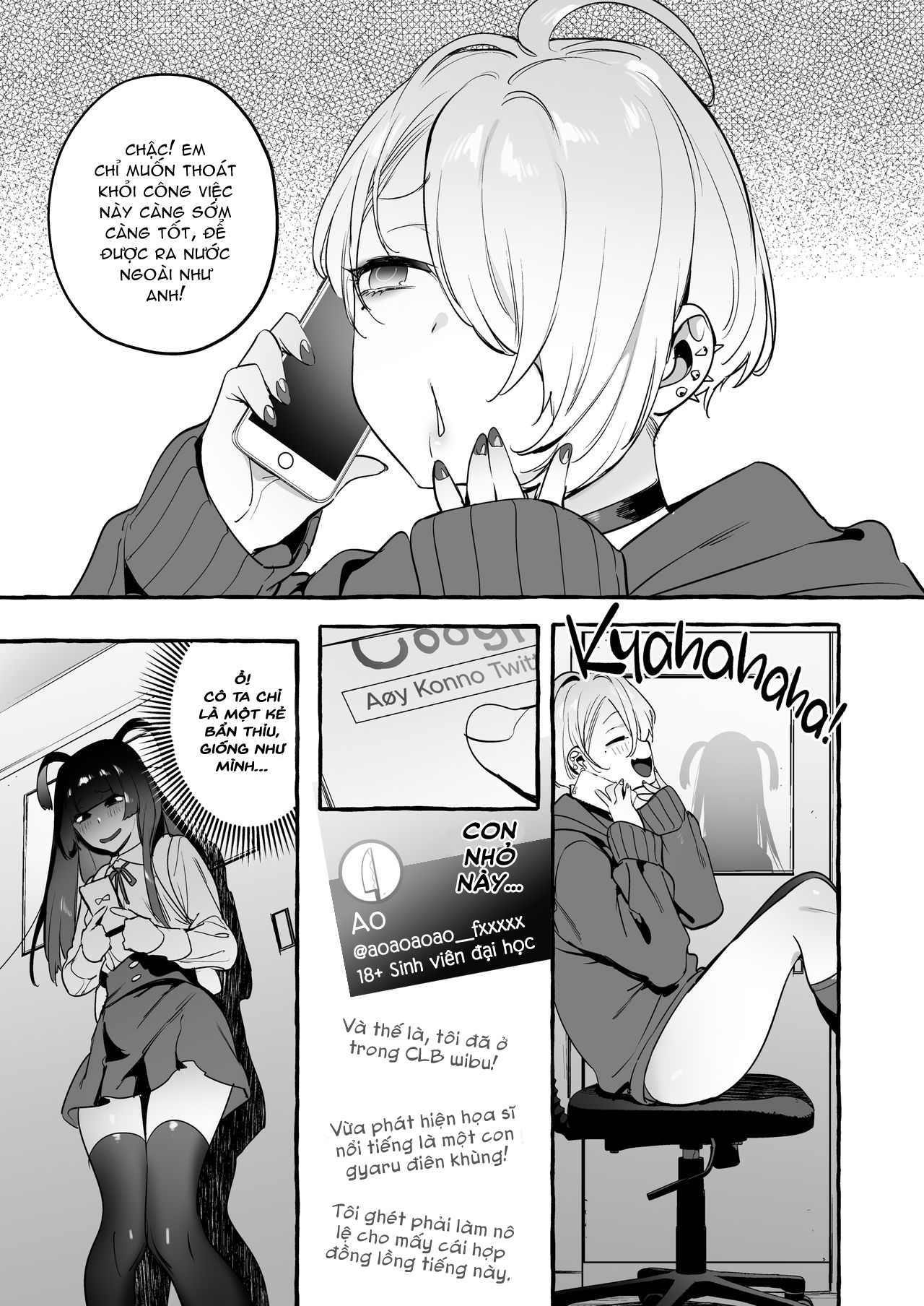 Đọc truyện hentai OtaCir no KuroGal VS Bokura - Phần cuối