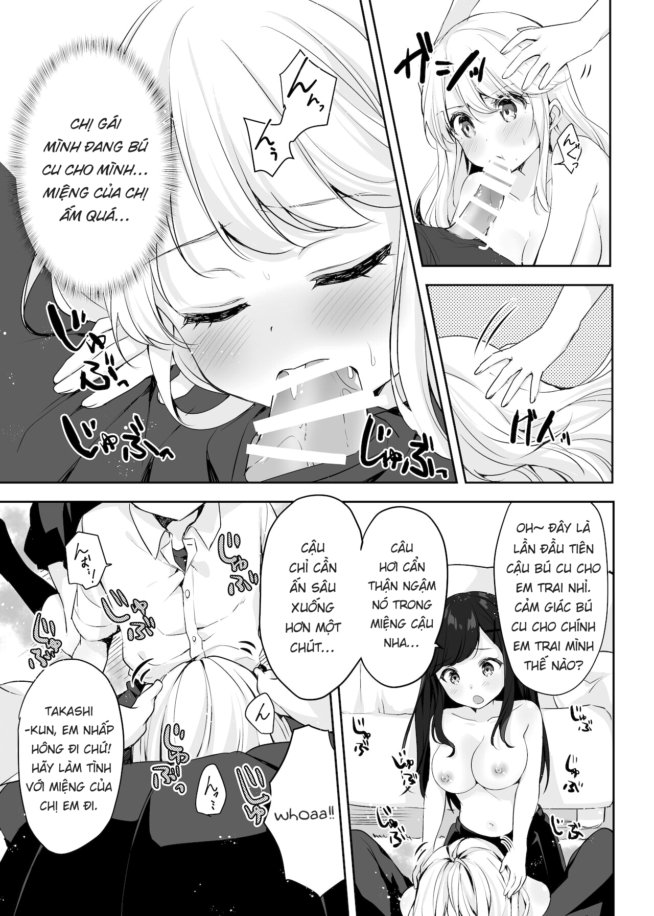 Đọc truyện hentai Họ tỉnh giấc khi tôi đang cố hiếp chị gái và bạn của bà ấy trong khi họ đang ngủ. - Oneshot