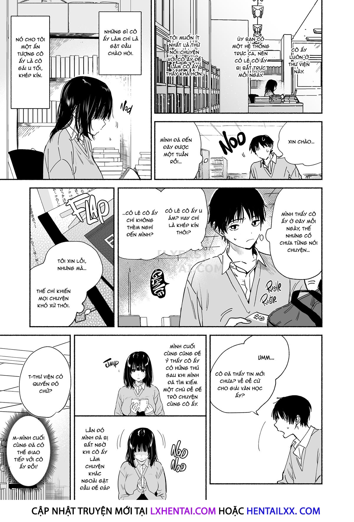 Đọc truyện hentai Mukuchi na Tosho Iin to Sex Zuke. - Oneshot