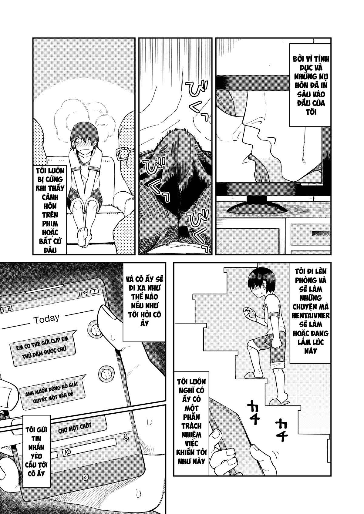 Đọc truyện hentai Không rõ nguyên nhân nhưng đàn em lại sẵn sàng quan hệ tình dục với tôi - Chap 1: Sự ngọt ngào của ghen tuông.