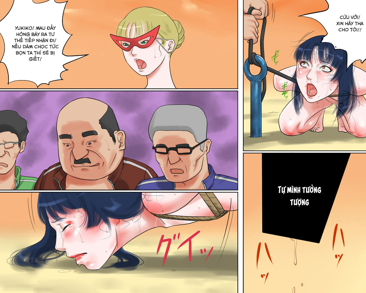 Đọc truyện hentai Dorei Onna Kyoushi Yuriko (Ge) Ingoku no Shuuen - Chap 2