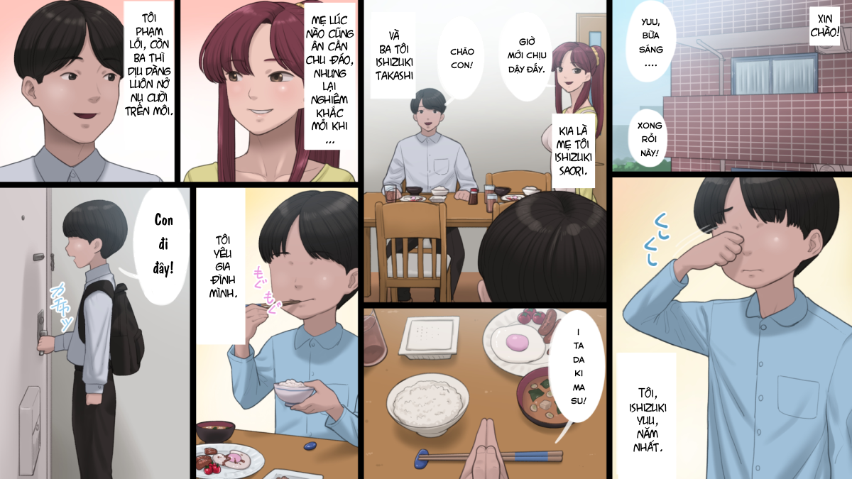 Đọc truyện hentai Haha wa Kayoi Seidorei - Oneshot - Có che