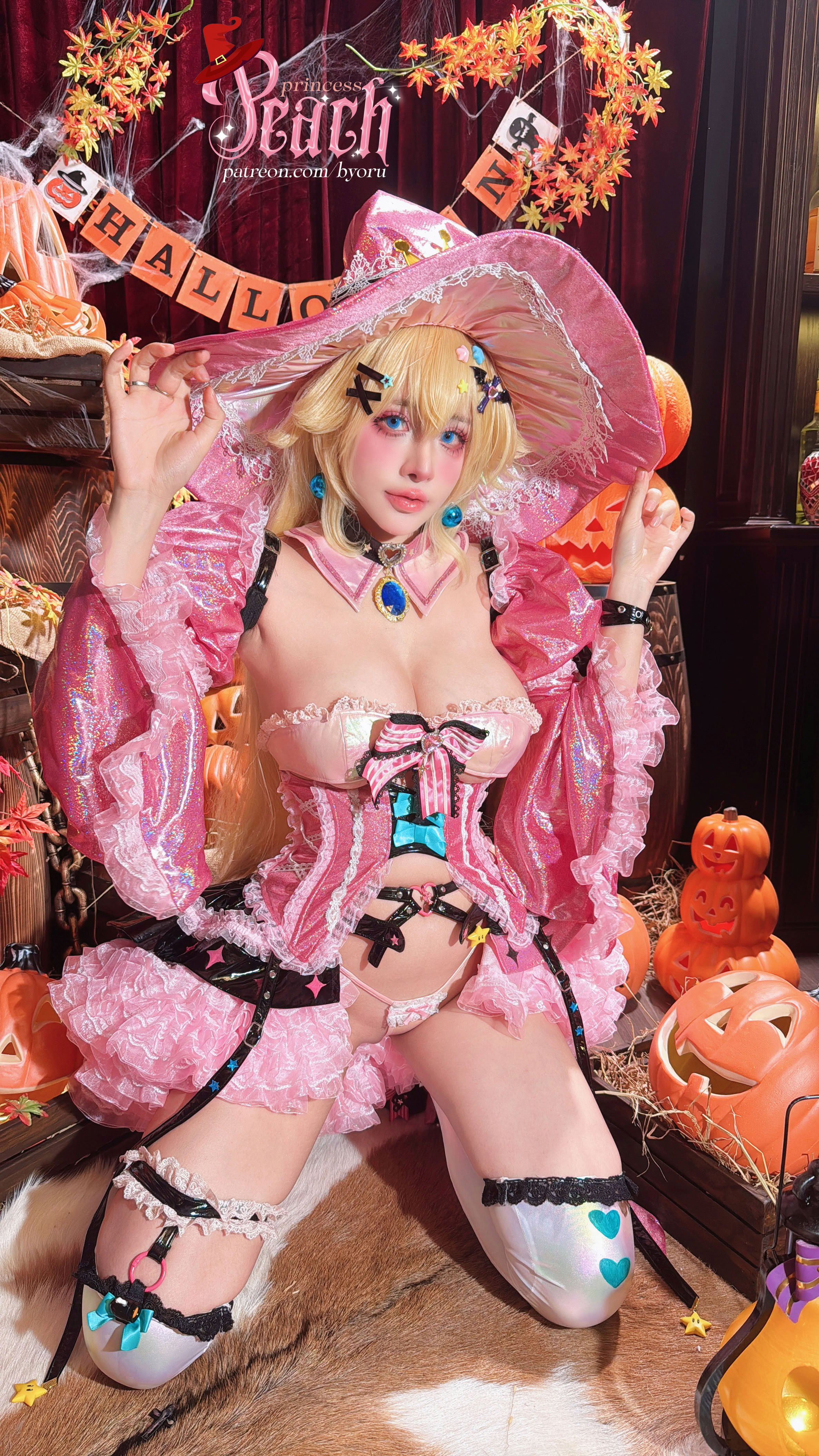 Đọc truyện hentai Tuyển tập Albums siêu phẩm Cosplay - Chap 1257 - Byoru - Peach princess Witch