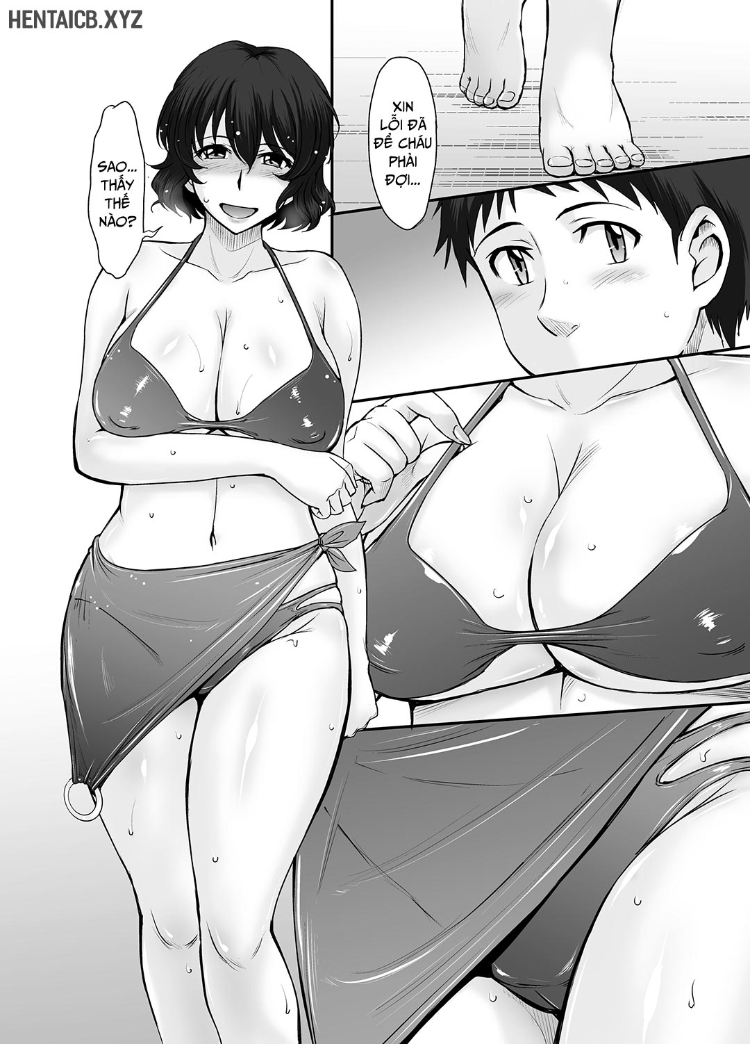 Đọc truyện hentai Kỳ nghỉ hè bỏng tay của dì cháu tôi - Oneshot