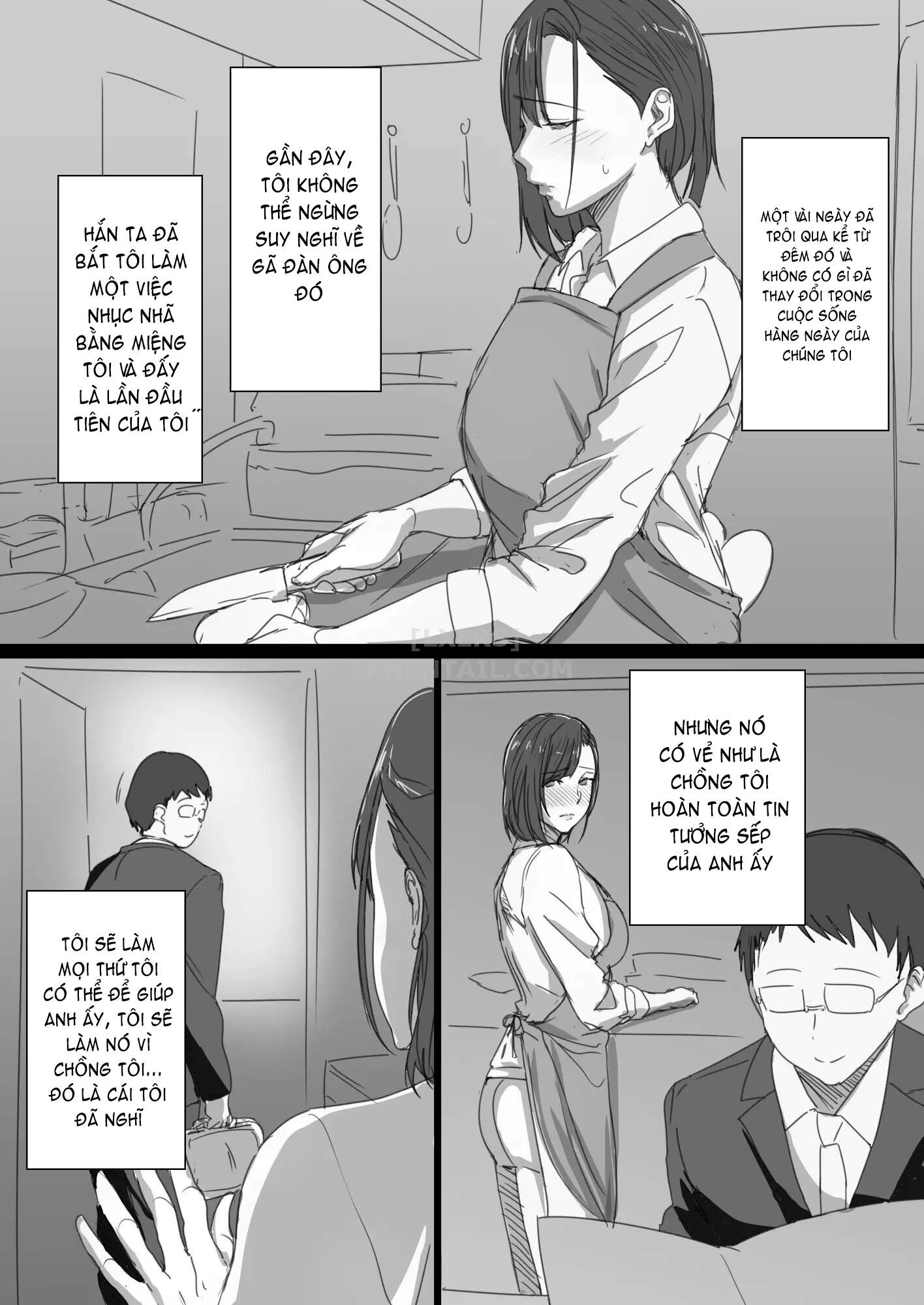 Đọc truyện hentai Kouman Tsuma ga Netorarete - Oneshot