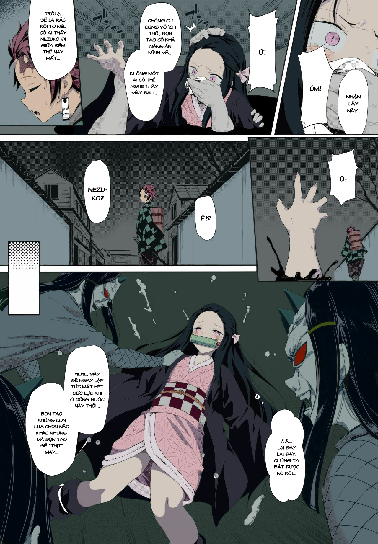 Đọc truyện hentai Sẽ ra sao nếu Nezuko bị bọn quỷ bắt gặp...(Kimetsu no Yaiba) - Oneshot