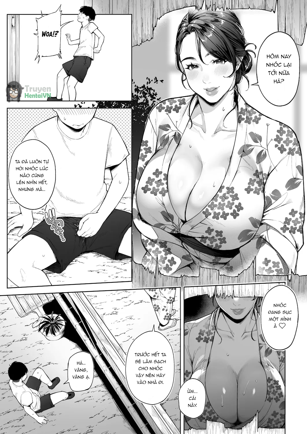 Đọc truyện hentai Ana no Mukou no Atsui Natsu - Oneshot