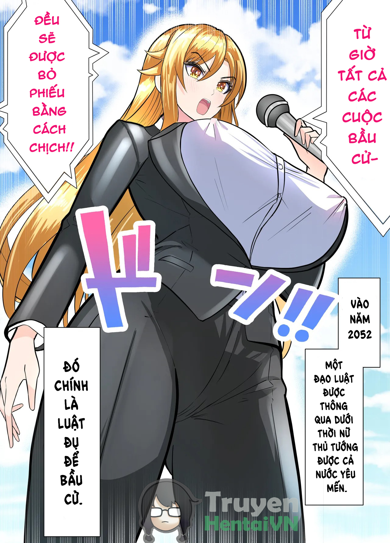 Đọc truyện hentai Senkyo wa Mako ni Chu Dashi de - mirai no Senkyo wa Ji Po de Tohyo!？ Sei de Hameyo Wakarase Ntr - Oneshot