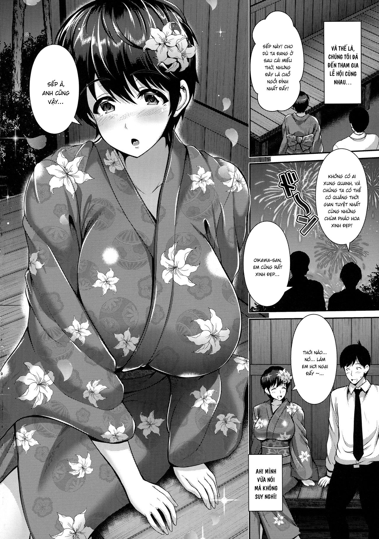 Đọc truyện hentai Oikawas-san và cặp vếu bự trong bộ yukata - Oneshot