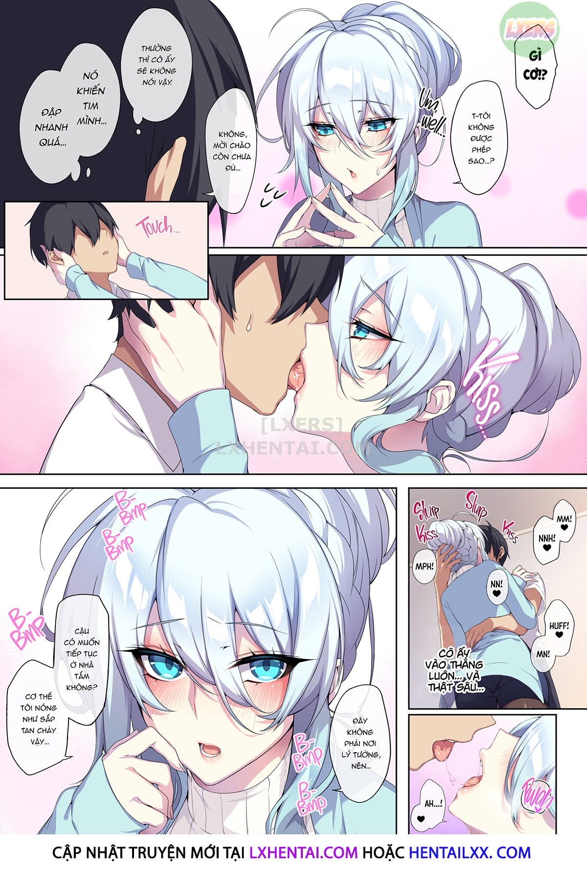 Đọc truyện hentai Hitozukiai Ga Nigate Na Miboujin No Yukionna-San To Noroi No Yubiwa - Oneshot - Không che