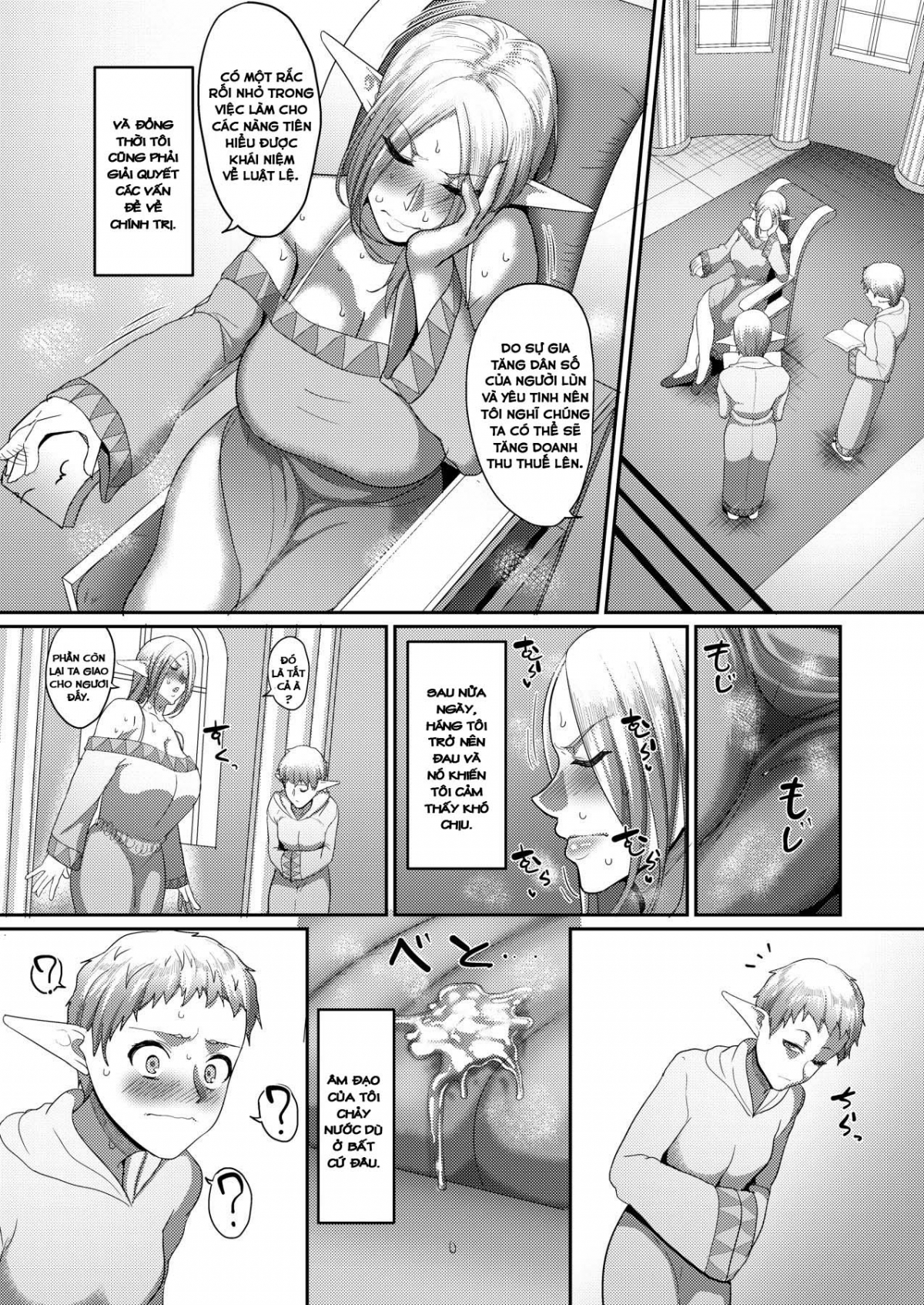 Đọc truyện hentai Takabisha Elf Kyousei Konin - Chap 4 - END