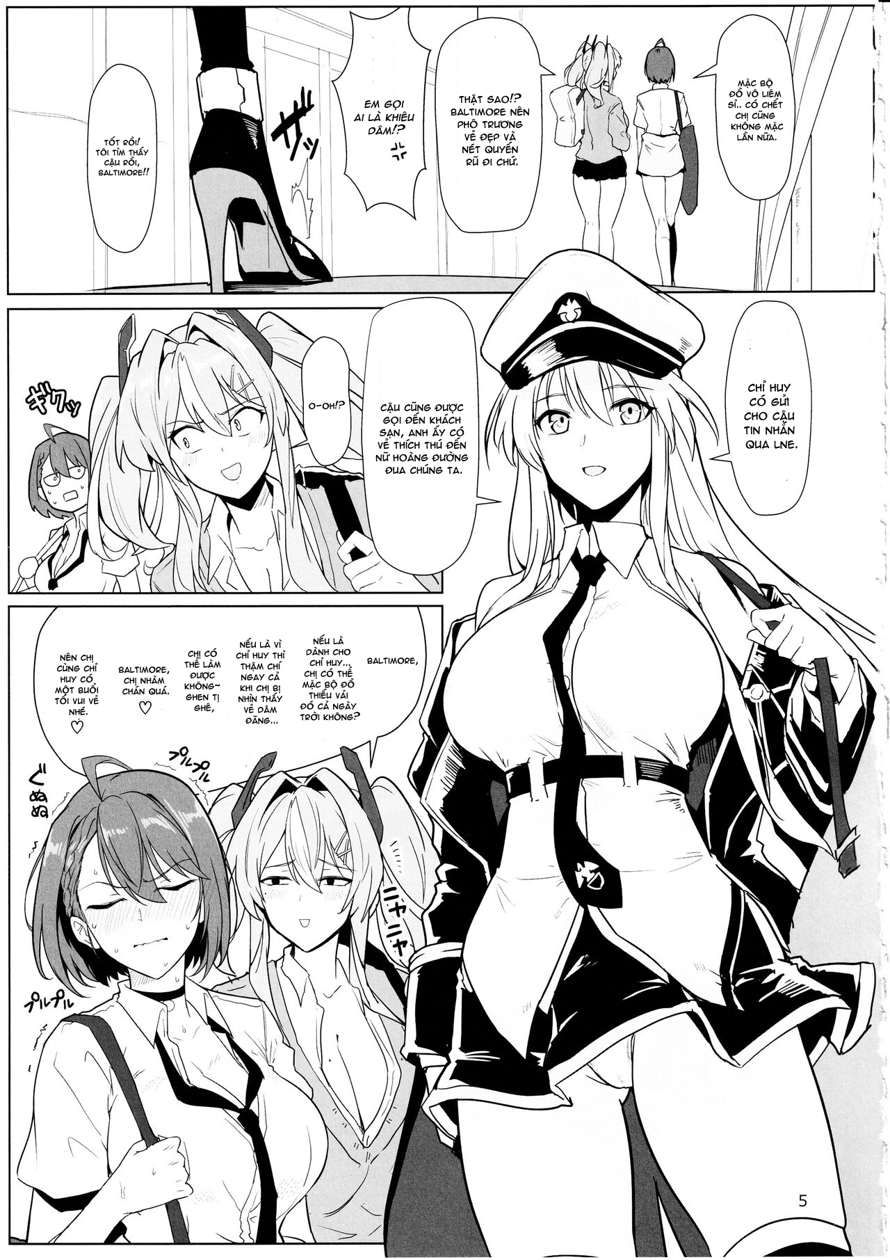 Đọc truyện hentai Nữ hoàng chủng tộc Enterprise và Baltimore và những cuốn sách dâm dục (Azur Lane) - Oneshot