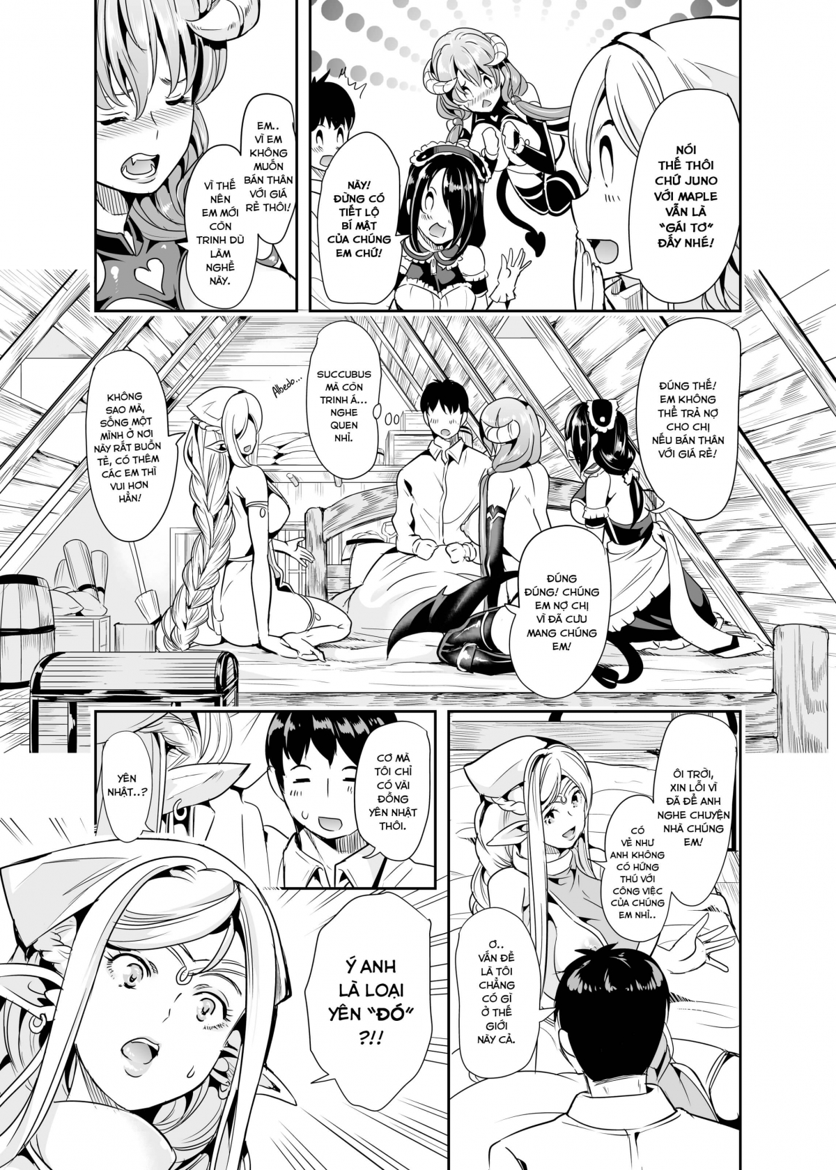 Đọc truyện hentai Dàn Harem tại dị giới - Chap 1