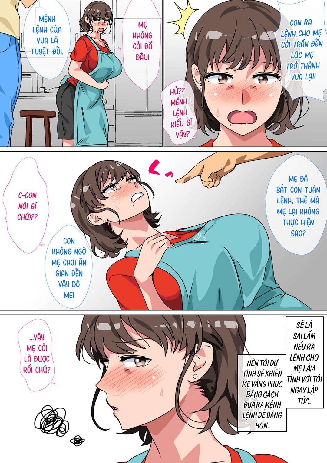 Đọc truyện hentai Tôi ra lệnh cho mẹ làm tình với mình trong trò chơi làm vua - Oneshot
