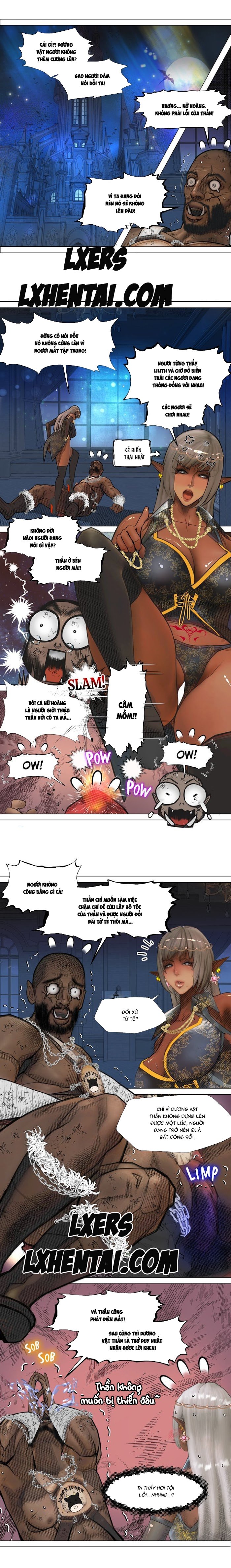 Đọc truyện hentai Nữ Hoàng Dark Elf Và Nô Lệ Orc - Chap 6