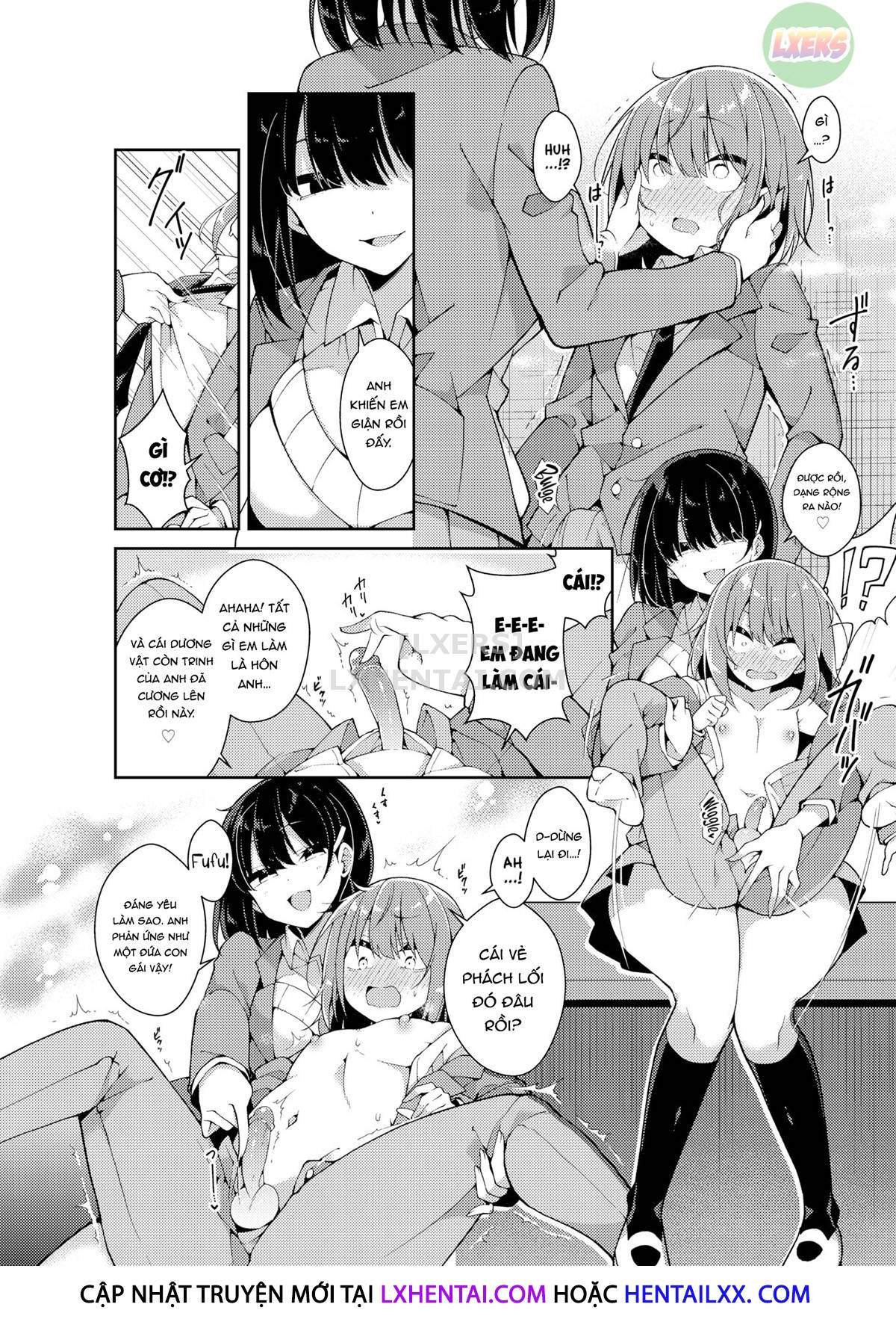 Đọc truyện hentai Huge Kouhai X Tiny Senpai - Oneshot