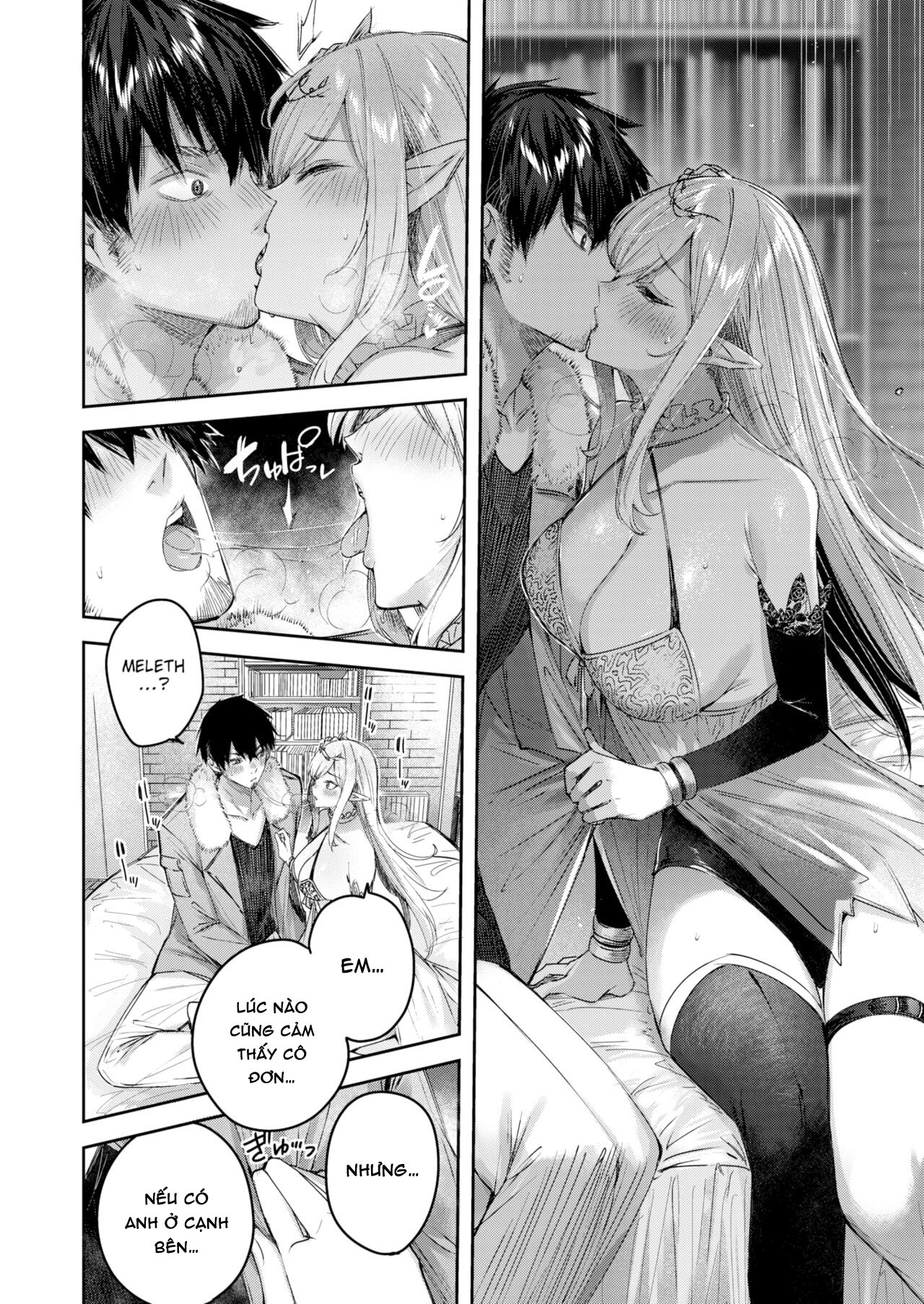 Đọc truyện hentai Anh chàng thợ săn và cô yêu tinh may mắn - Chap 2