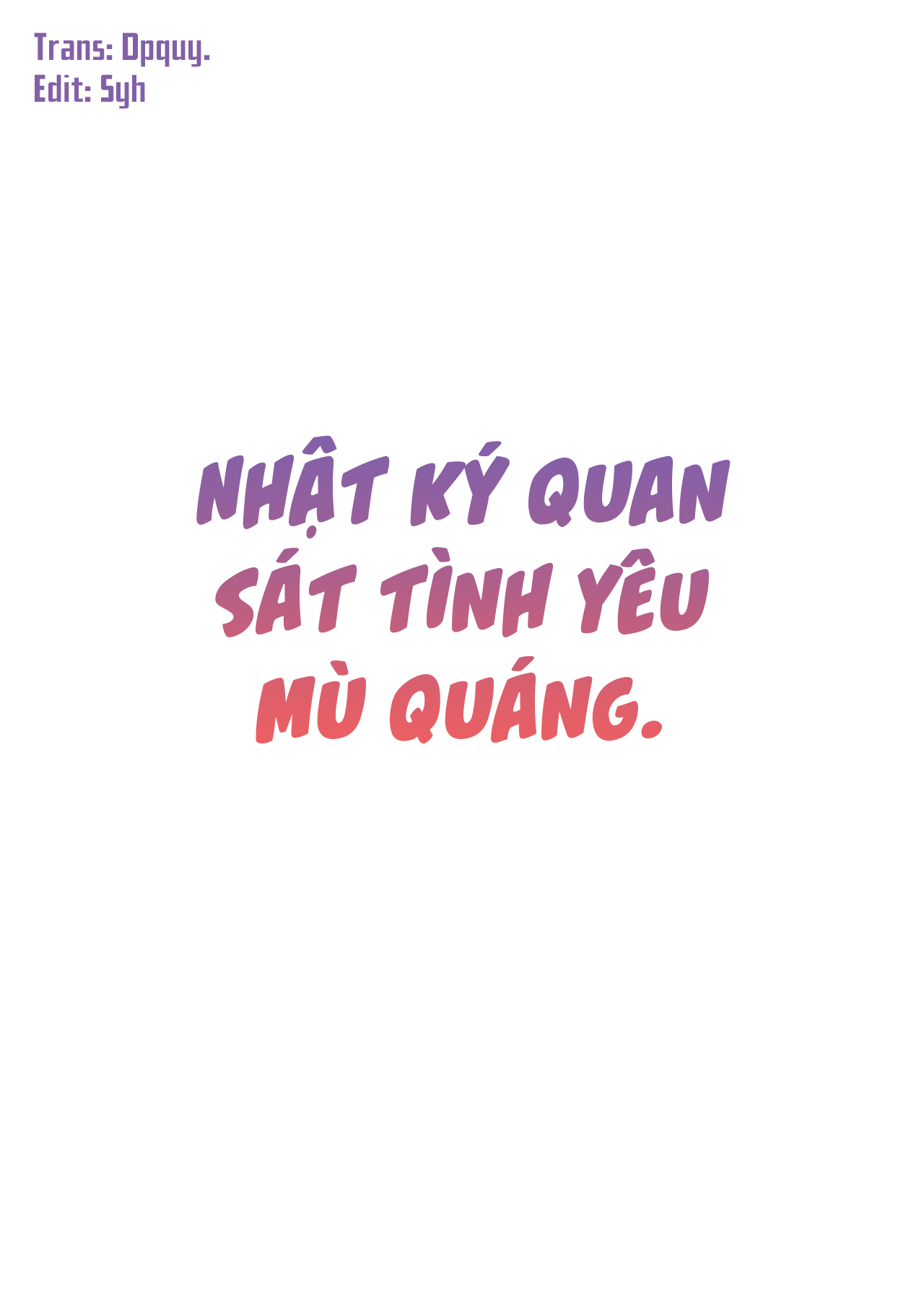 Đọc truyện hentai [Vadass (Oltlo)] Dekiai Kansatsu Nikki [Digital] - Oneshot