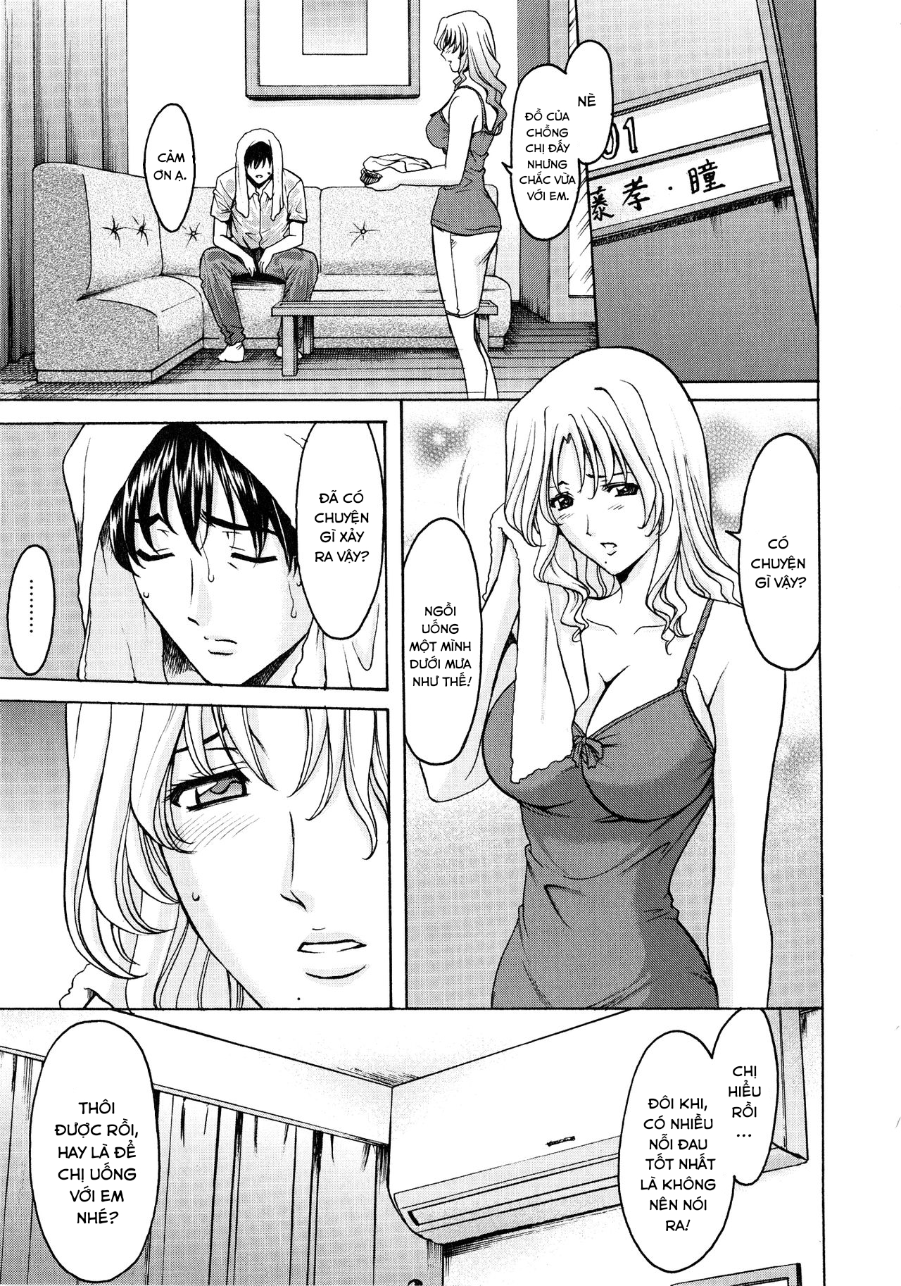 Đọc truyện hentai Yuuwaku no Toshiue Apartment - Chap 8
