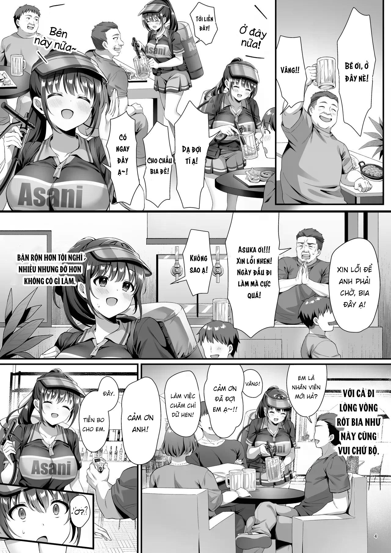 Đọc truyện hentai Watashi, Nusundemasen! Beer Garden no Uriko Baito ni Kita Dake Nanoni… - Oneshot