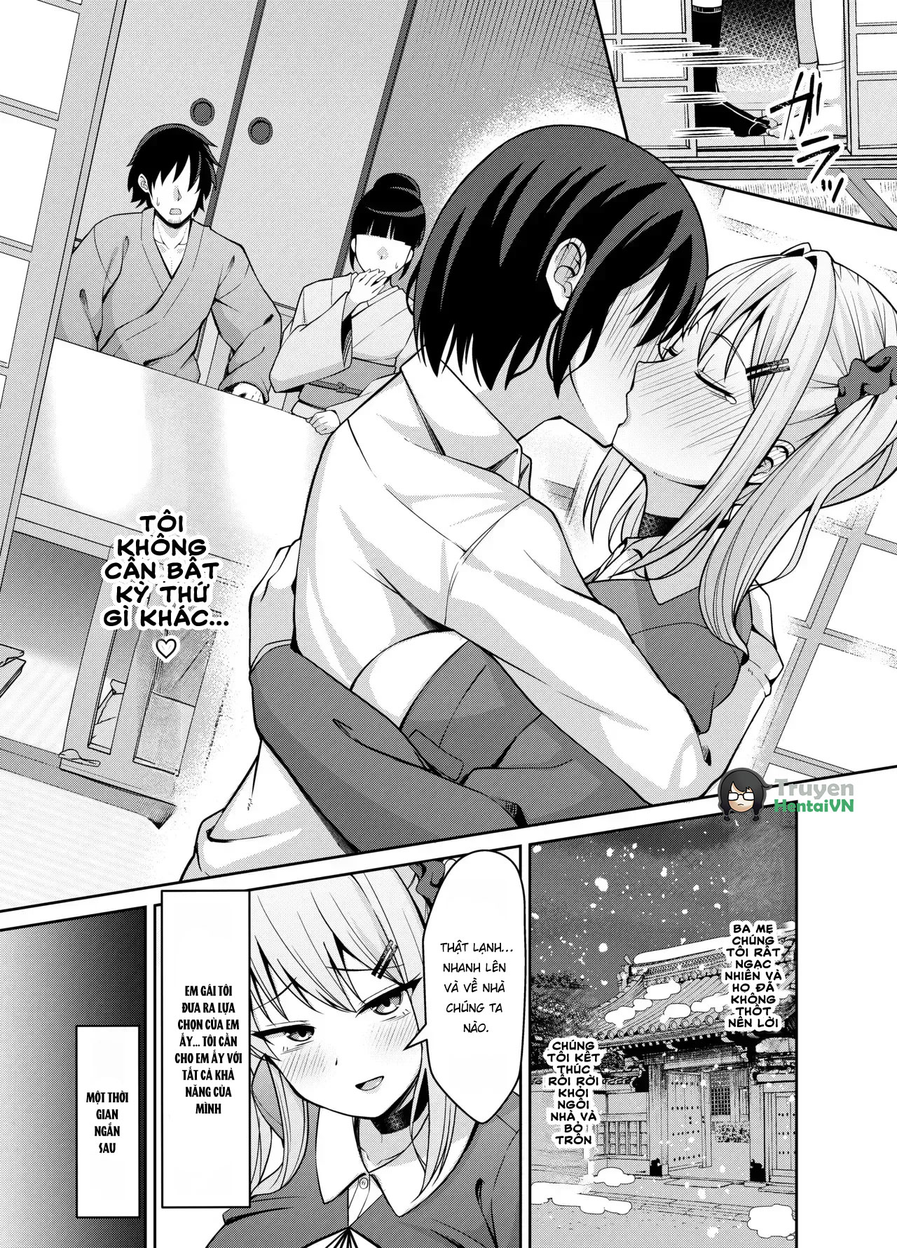 Đọc truyện hentai Ani Love Koushitsudo Chounyuu Imouto ni Semararete Haramasechau Hanashi - Oneshot
