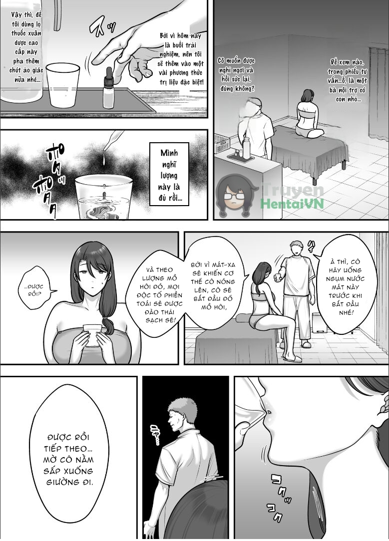 Đọc truyện hentai Less na Hitozuma ga Akutoku Massage ni Hamaru Riyuu - Oneshot