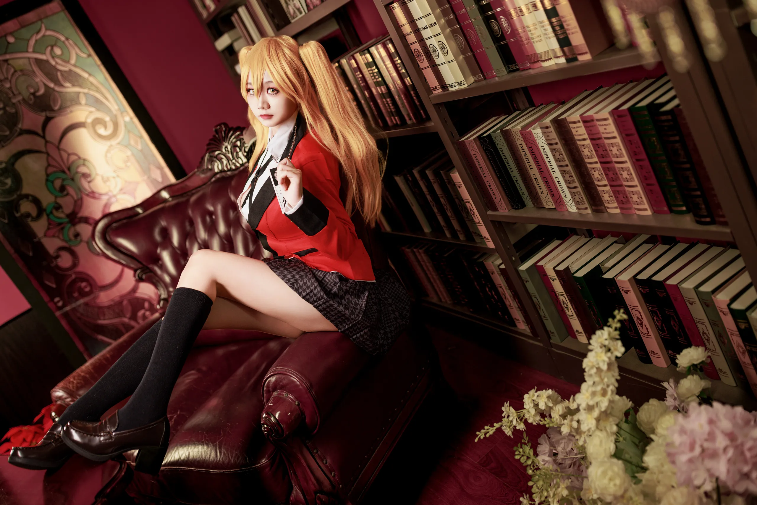 Đọc truyện hentai Tuyển tập Albums siêu phẩm Cosplay - Chap 1109 - A Xuexue - Kakegurui Saotome Meiari Uniform