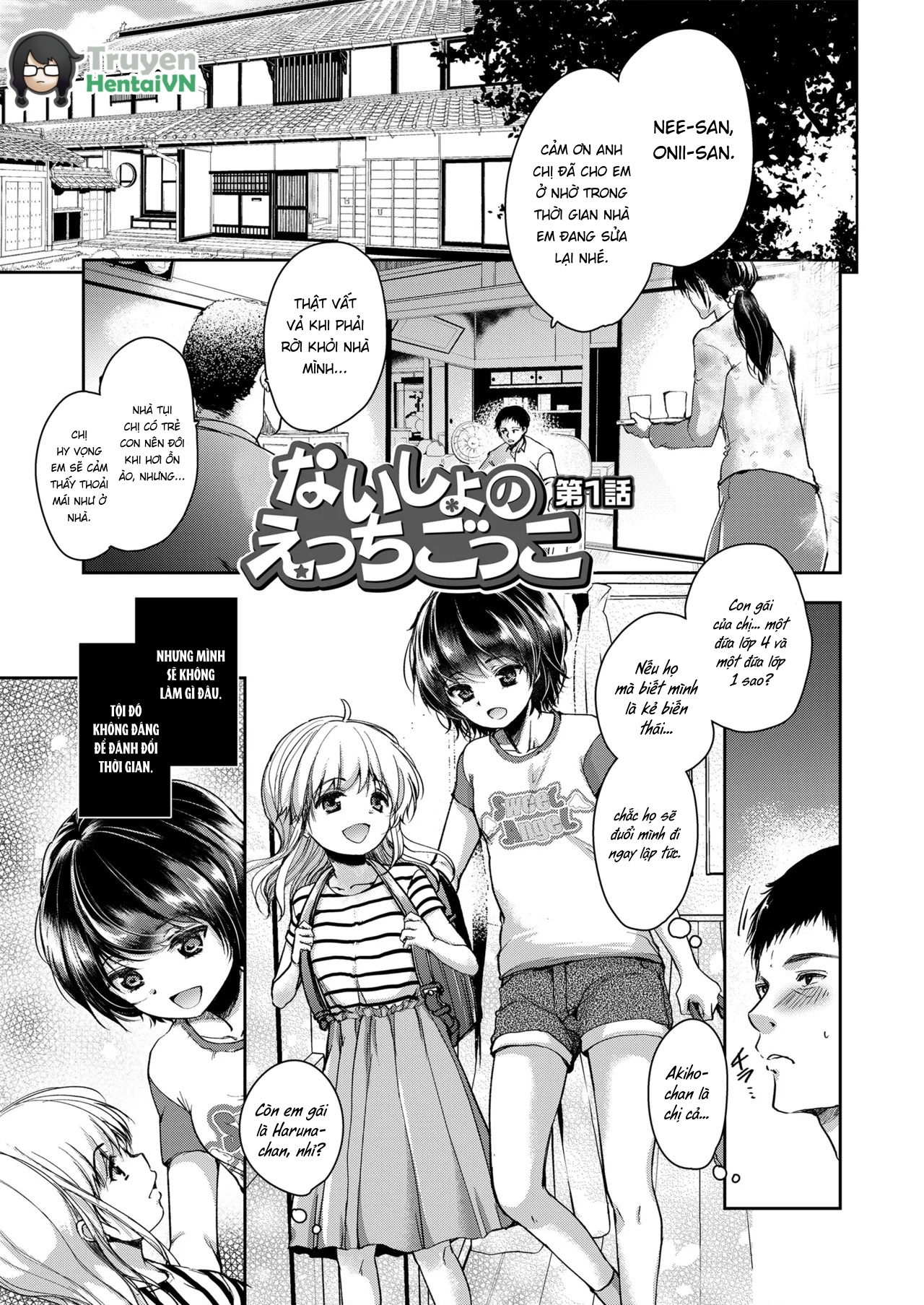Đọc truyện hentai Naisho no Ecchi Gokko - Secret Immoral Play - Oneshot