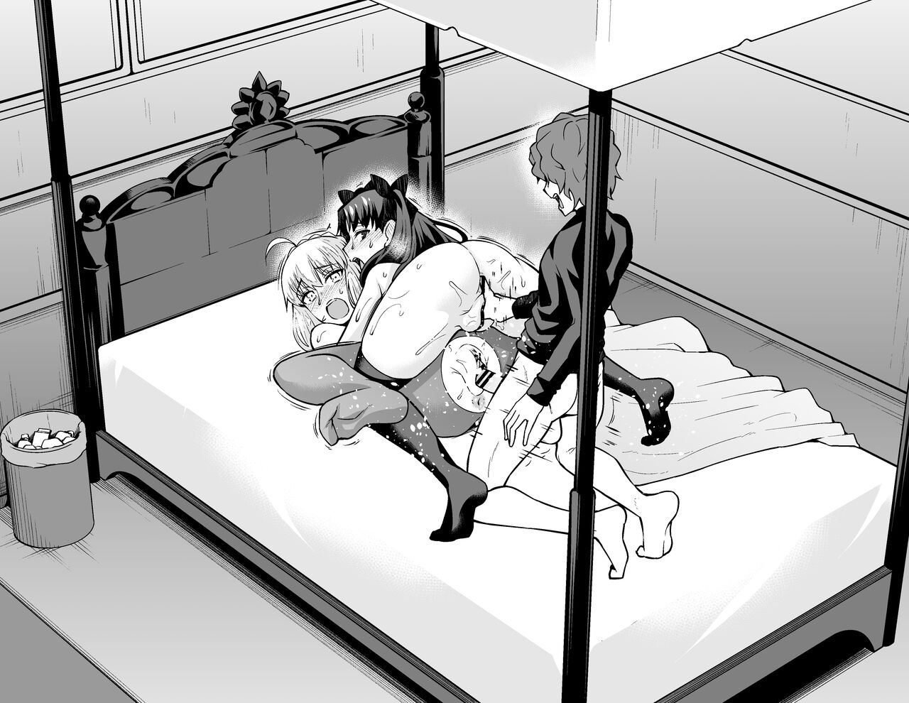 Đọc truyện hentai Saber & Rin làm tình vui vẻ với Shinji - Ko lời