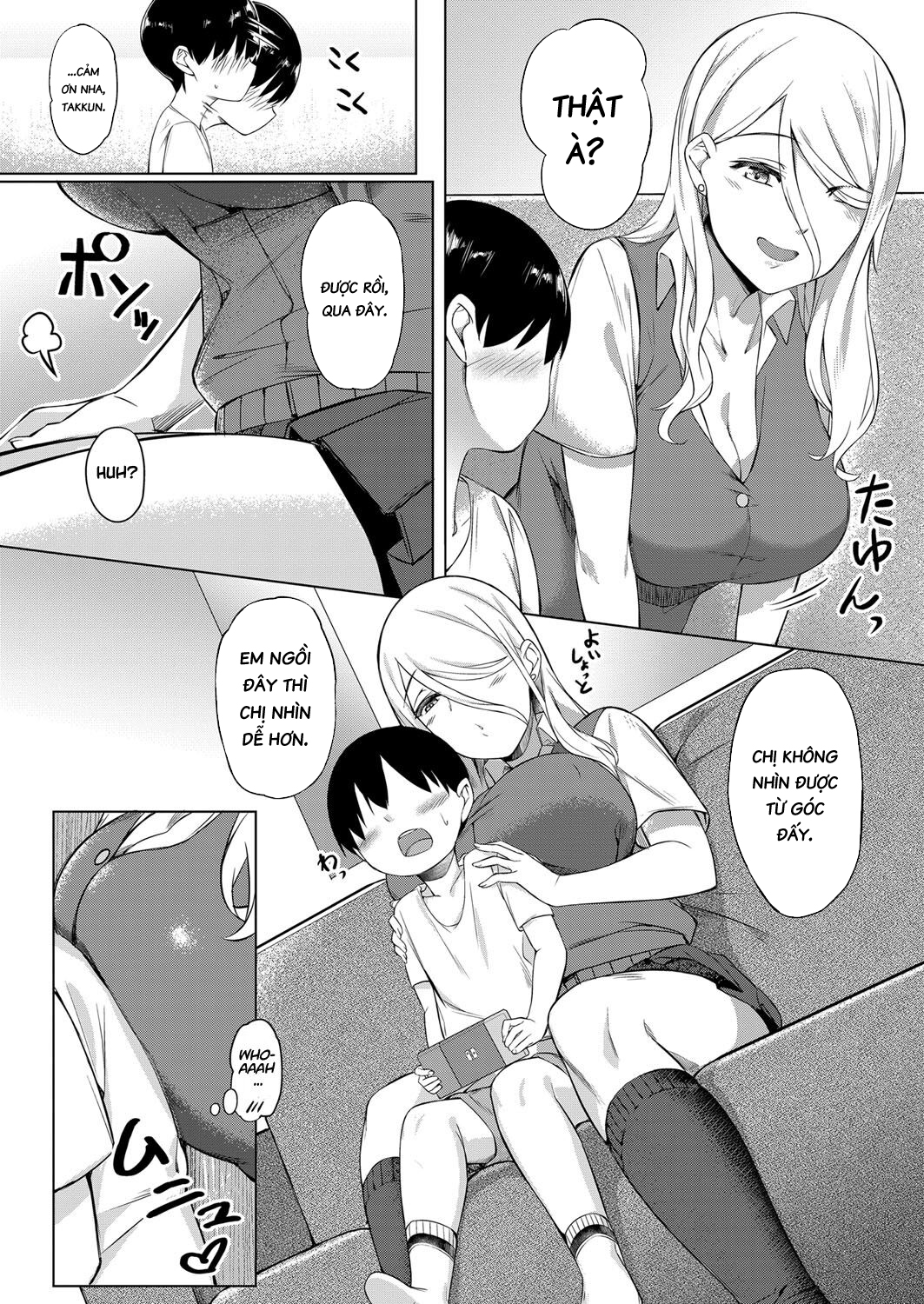 Đọc truyện hentai Ngày cậu bé biết được mùi gái - Oneshot