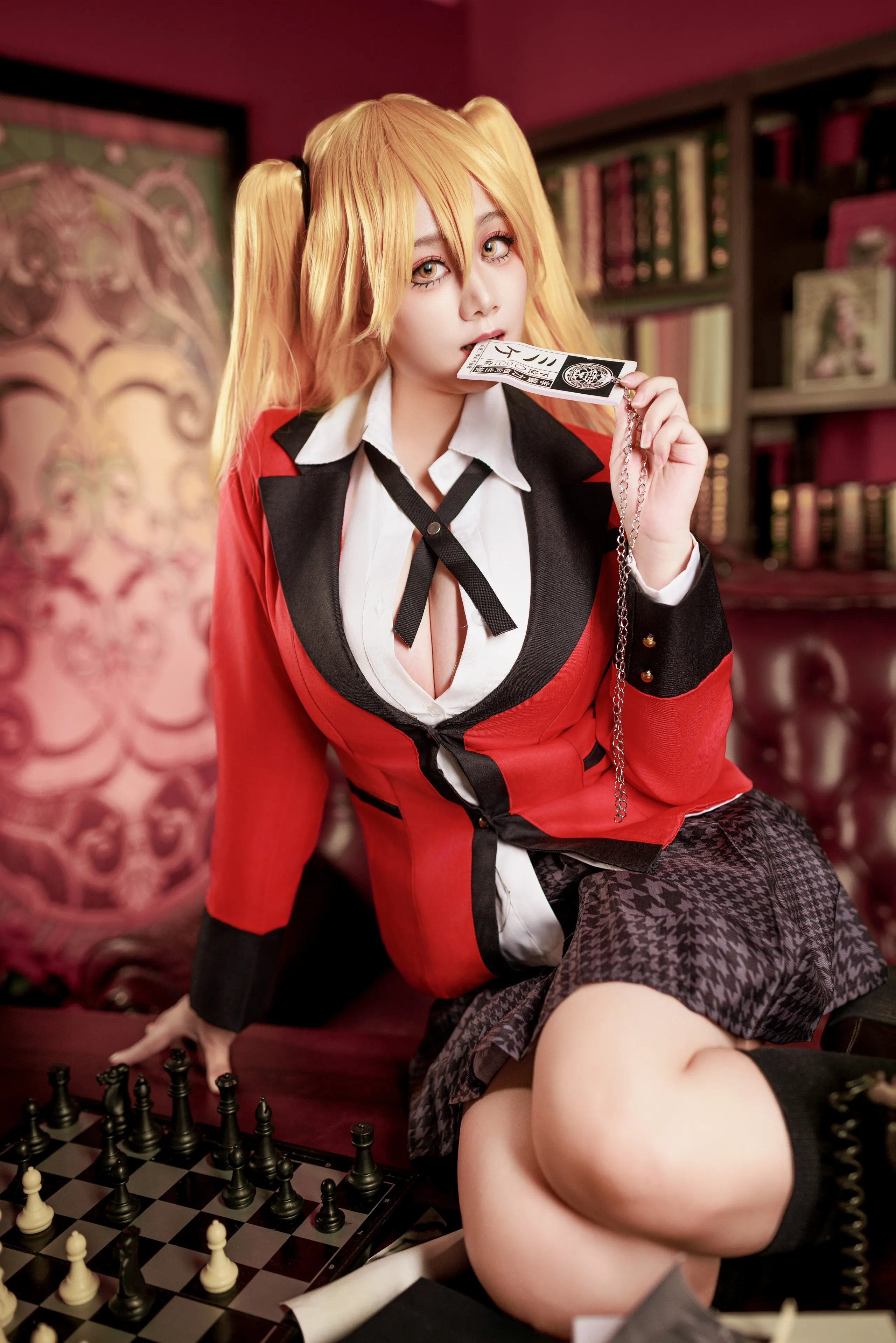 Đọc truyện hentai Tuyển tập Albums siêu phẩm Cosplay - Chap 1109 - A Xuexue - Kakegurui Saotome Meiari Uniform