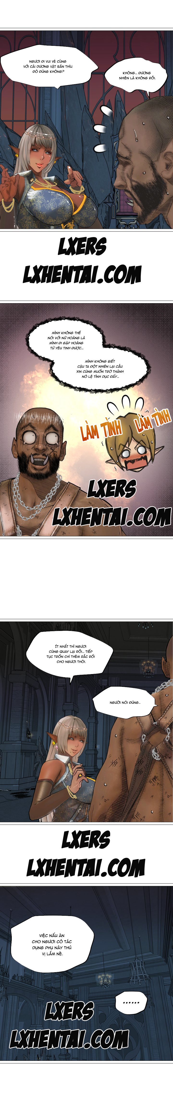Đọc truyện hentai Nữ Hoàng Dark Elf Và Nô Lệ Orc - Chap 14