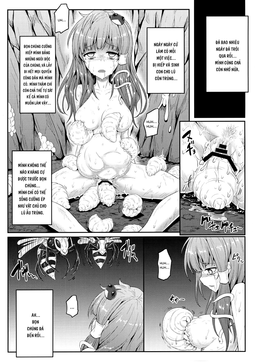 Đọc truyện hentai Sanae và cuộc phiêu lưu vào hang tò vò(Touhou Project) - Oneshot