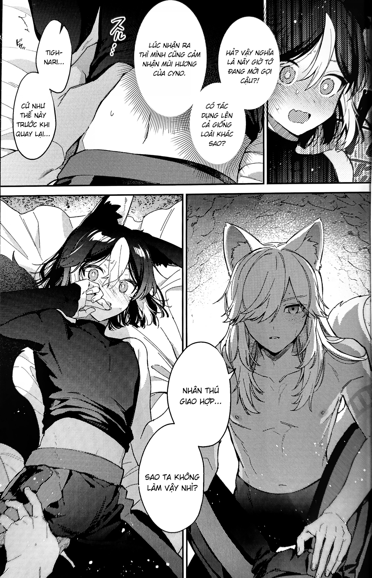 Đọc truyện hentai Anh bạn sói của tôi đang hành động bất thường - Oneshot