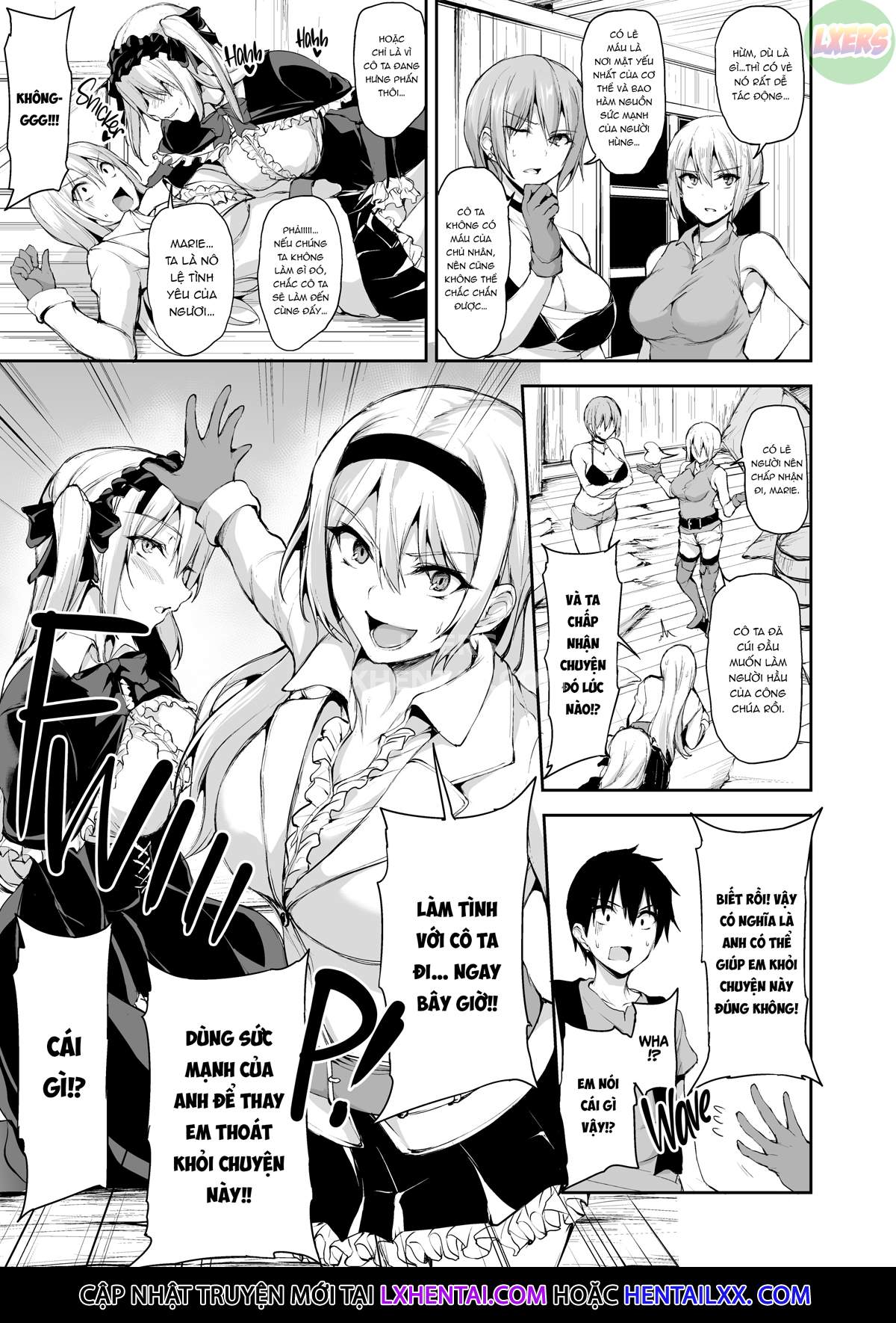 Đọc truyện hentai Tales of a Harem in Another World - Chap 7 - Clash! The Vampire Girl Vs. The Haughty Princess