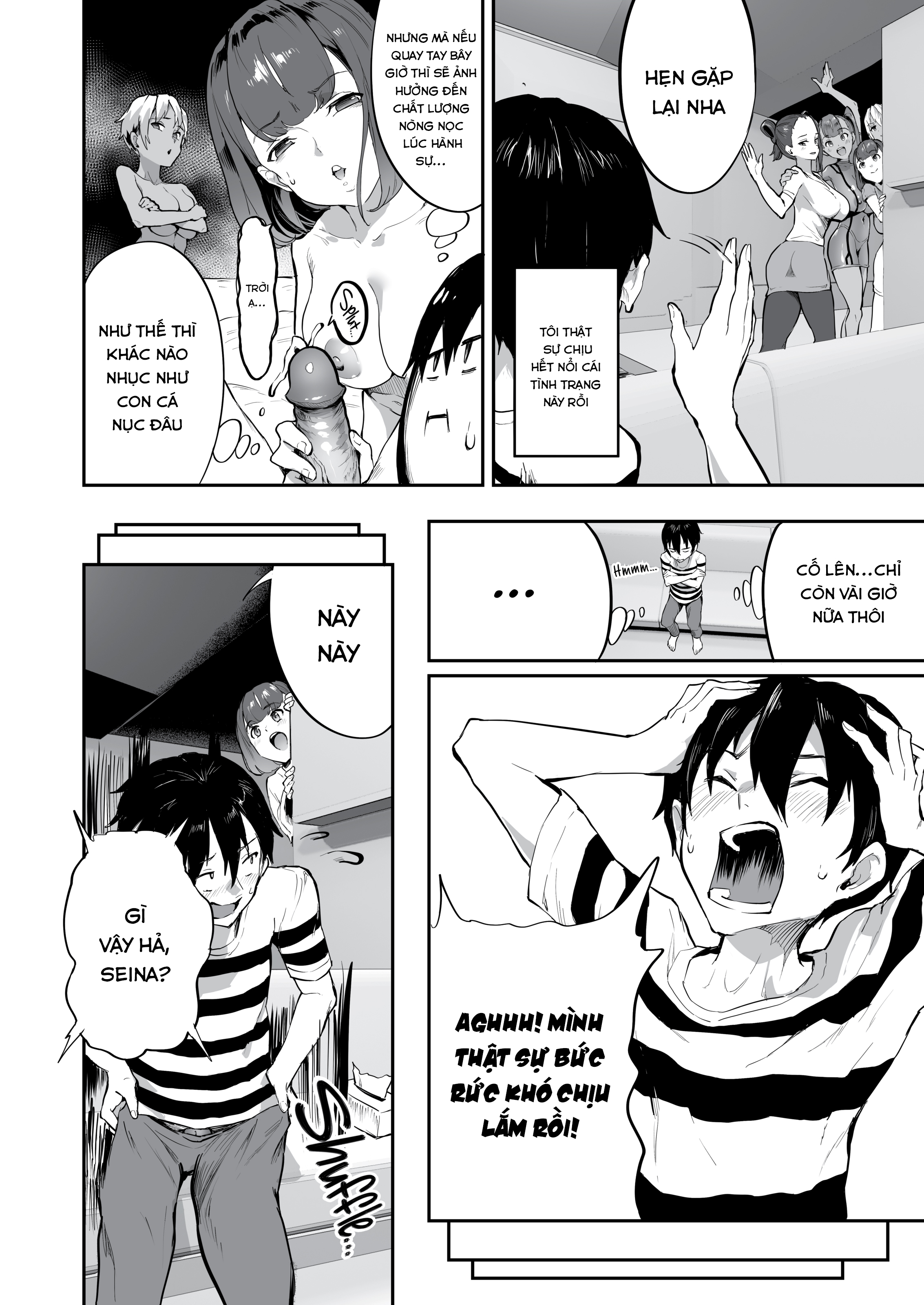 Đọc truyện hentai Quẩy game cùng dàn harem - Chap 3