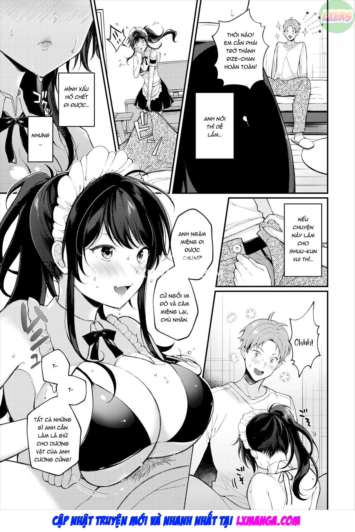Đọc truyện hentai Cô hầu gái Do S Rize-chan - Oneshot
