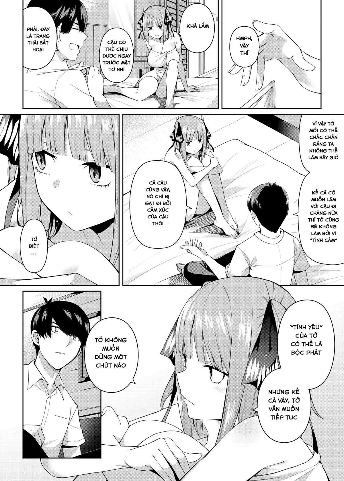 Đọc truyện hentai Nibun no Yuudou (Gotoubun no Hanayome) - Oneshot