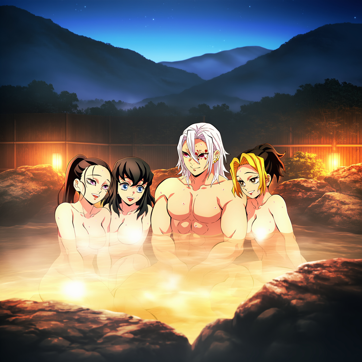 Đọc truyện hentai Tuyển tập Albums Art hentai - Chap 499 - UMARU & amp Wife's Hot Springs