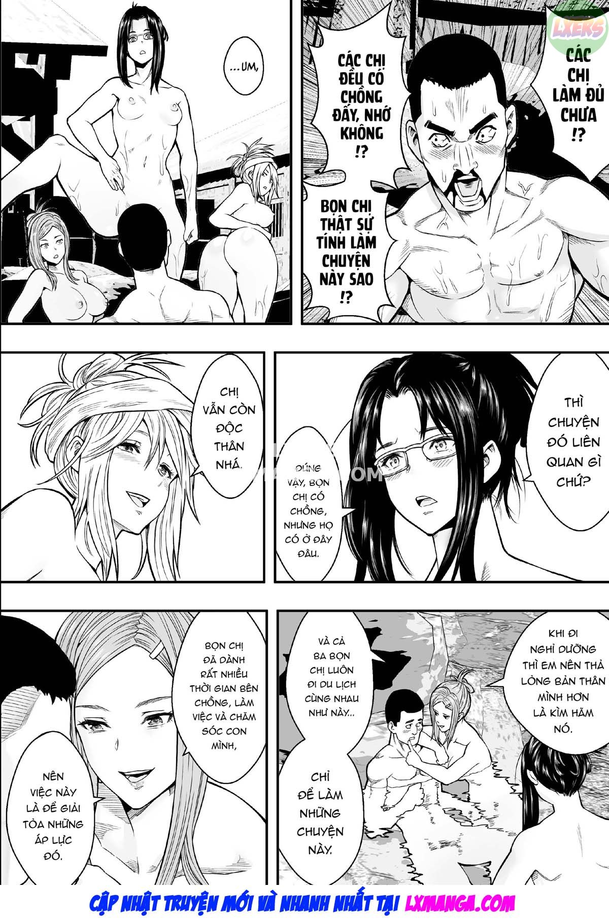 Đọc truyện hentai Chuyến du lịch suối nước nóng và những người phụ nữ có chồng vô song - Oneshot