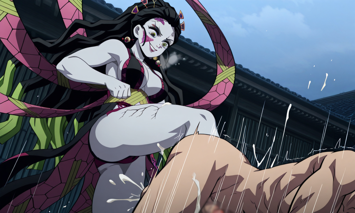 Đọc truyện hentai Tuyển tập Albums Art hentai - Chap 745 - Demon Slayer: Kimetsu no Yaiba Daki ball kick