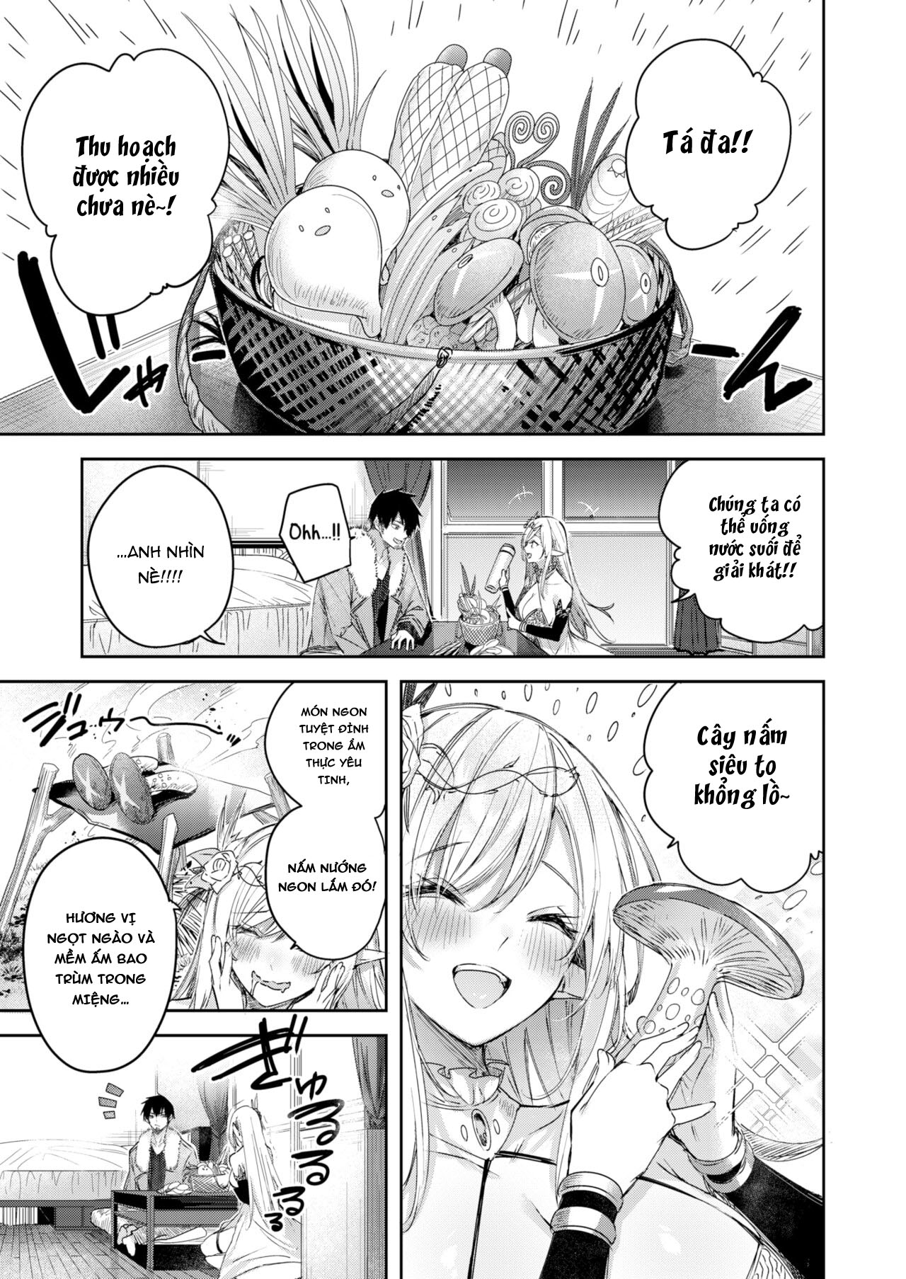 Đọc truyện hentai Anh chàng thợ săn và cô yêu tinh may mắn - Chap 3