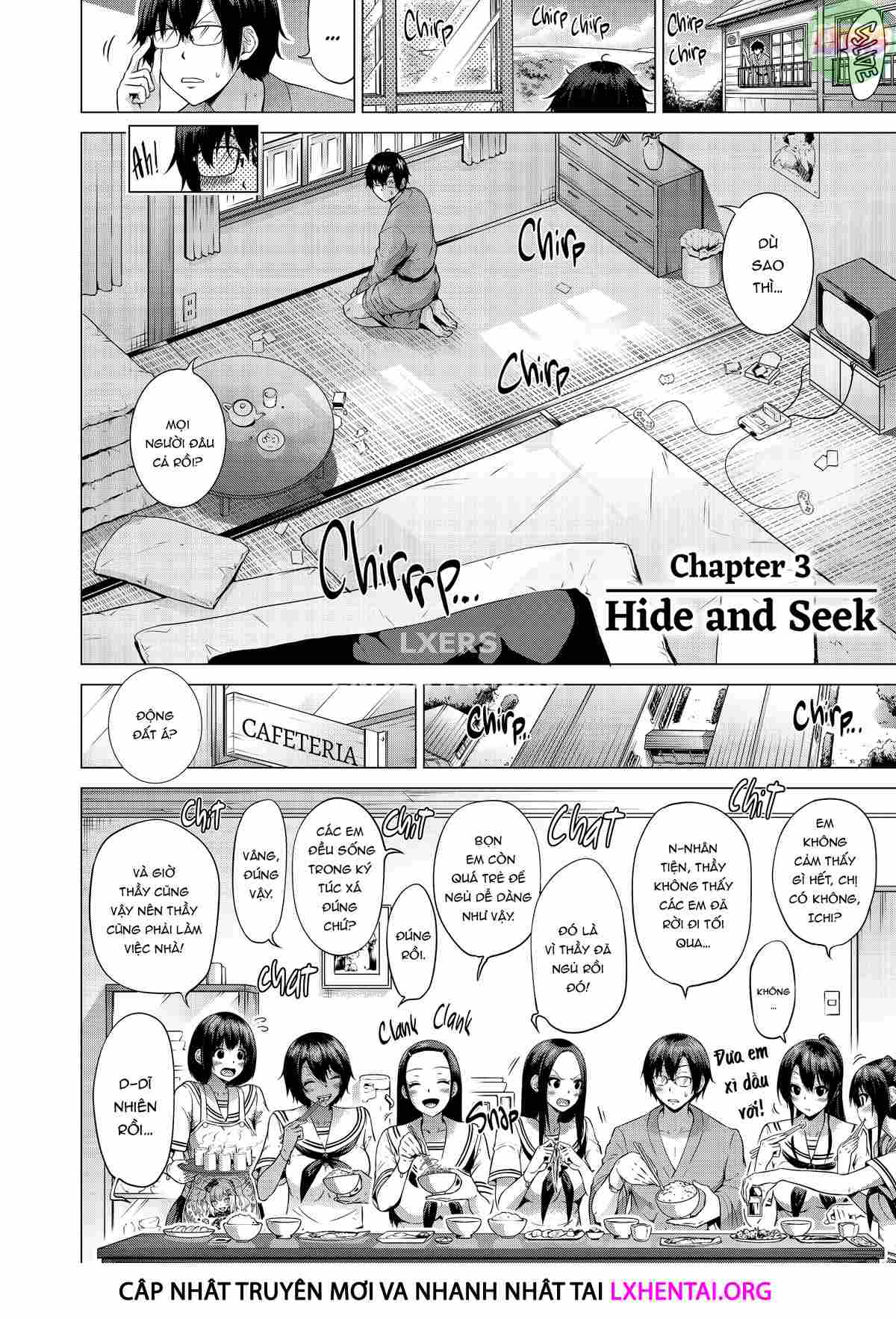 Đọc truyện hentai Nanaka no Rakuen ~Inaka no Gakkou de Bishoujo Harem - Chap 3: Hide and Seek