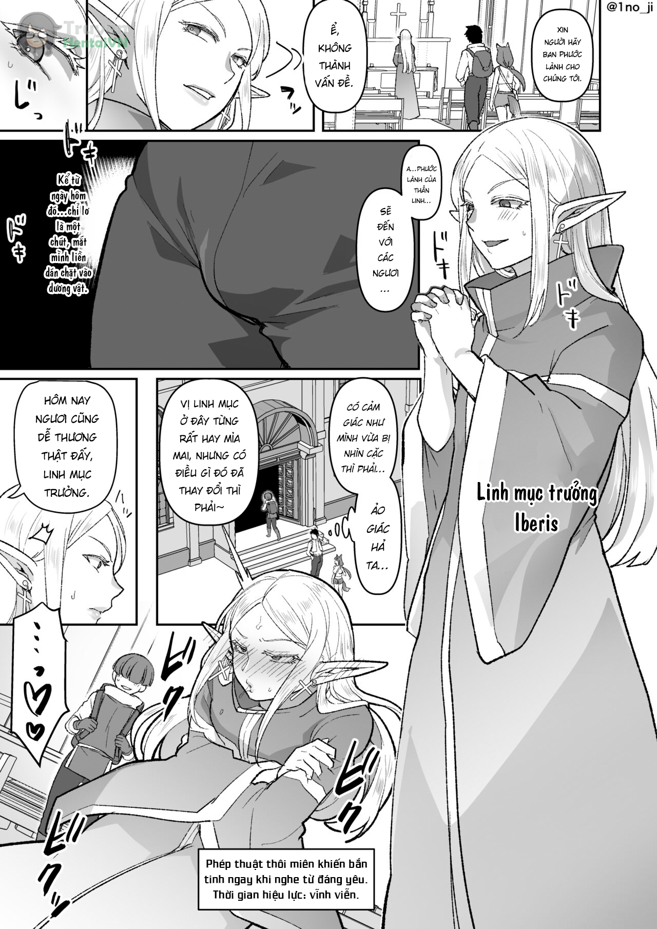 Đọc truyện hentai Warui Erufu o mahou de shimeru ni shite kaishin sa seru hanashi - Oneshot