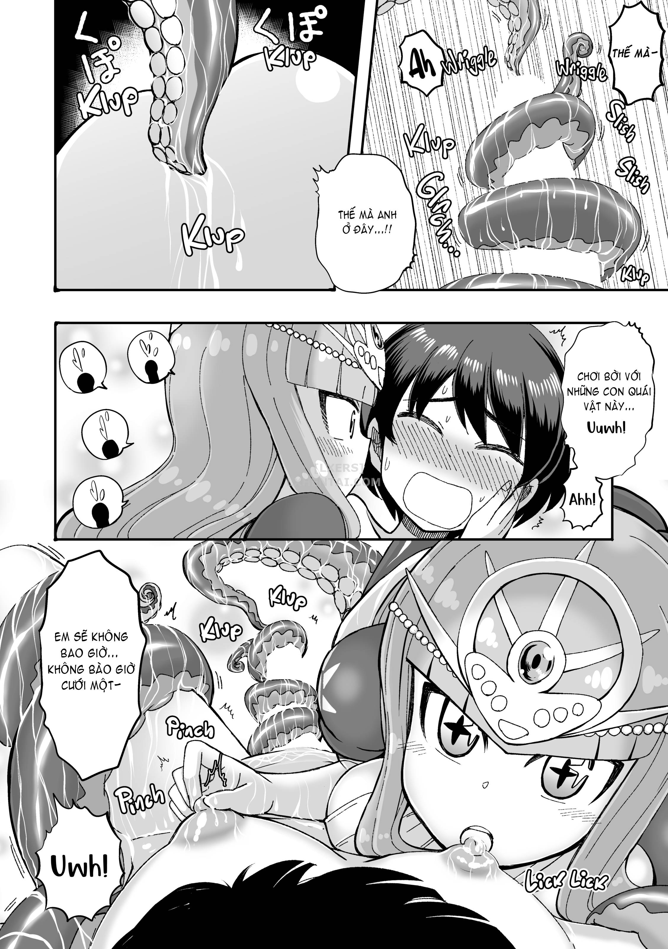 Đọc truyện hentai Monster Girls With a Need for Seed - Chap 13 - The Story of How I Got Wet and Wild with an Octogirl