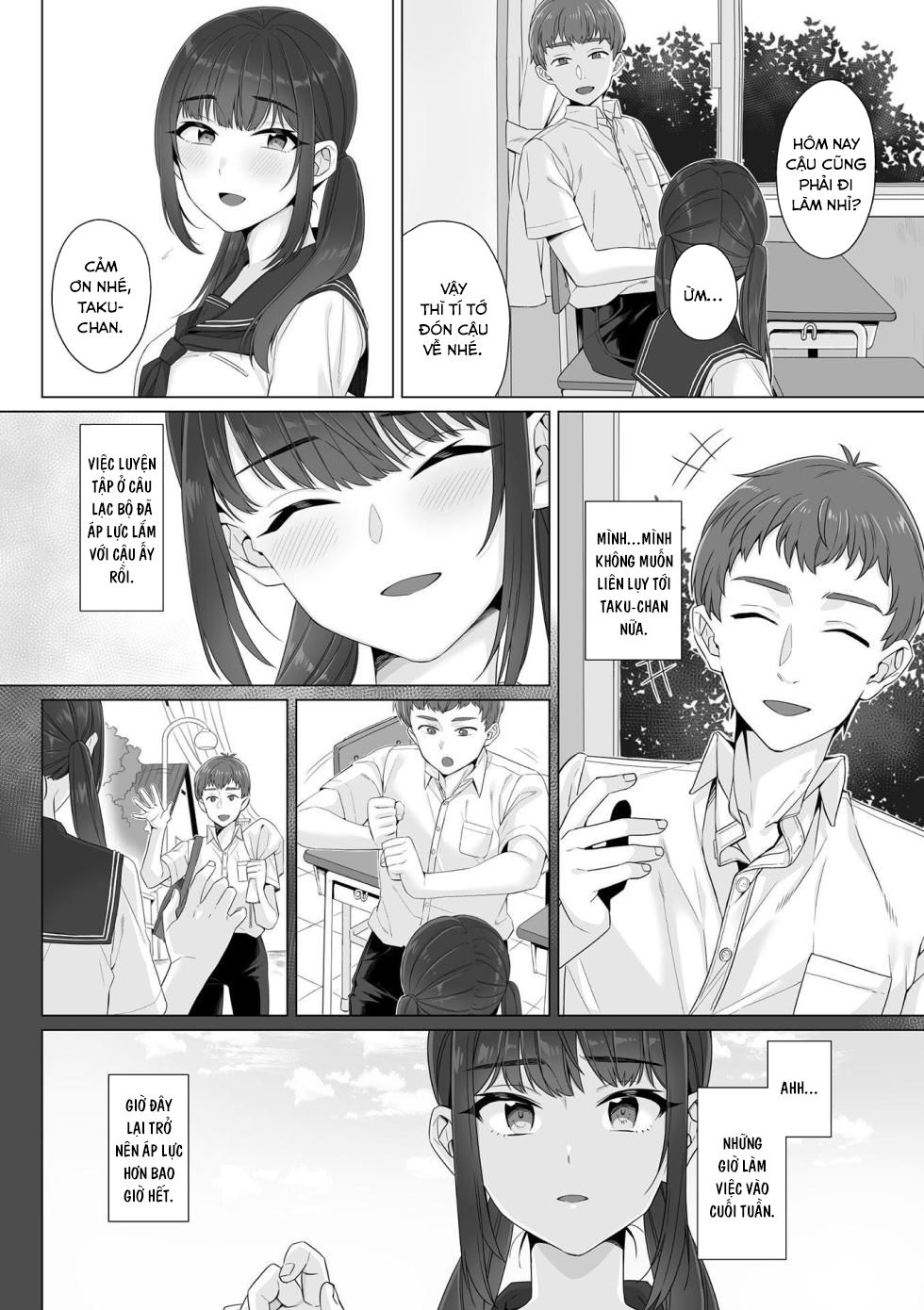 Đọc truyện hentai Junboku Joshikousei wa Oyaji Iro ni Somerarete Comic Ban - Chap 2