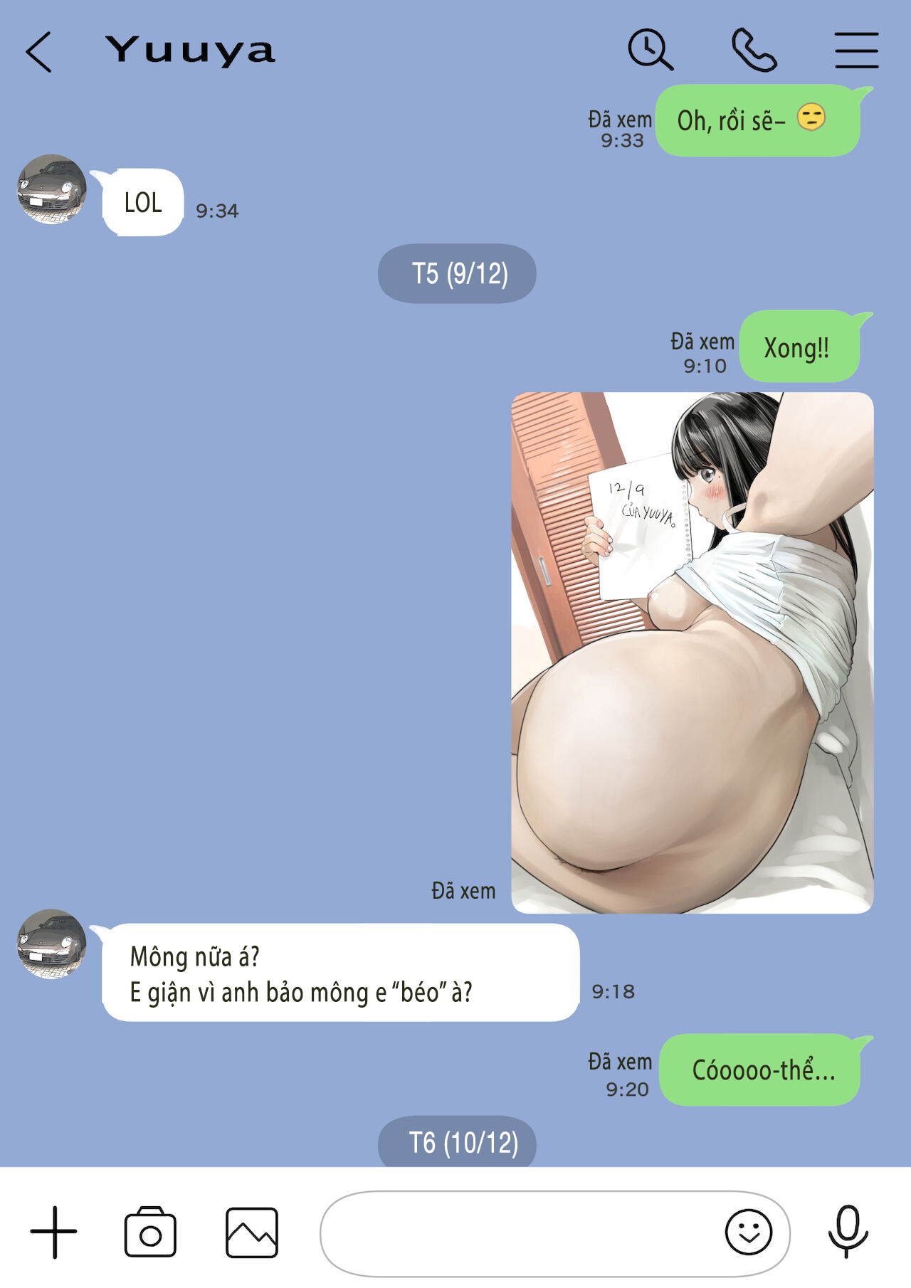 Đọc truyện hentai Phát hiện sừng khi xem trộm điện thoại bạn gái (Phần 2) - Chap 3: Send nude