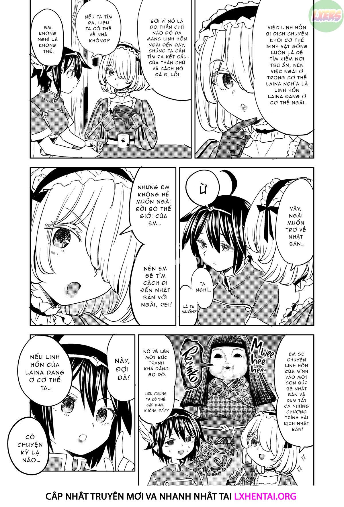 Đọc truyện hentai Tái sinh thành một nữ anh hùng có 5 người vợ quỷ - Chap 4