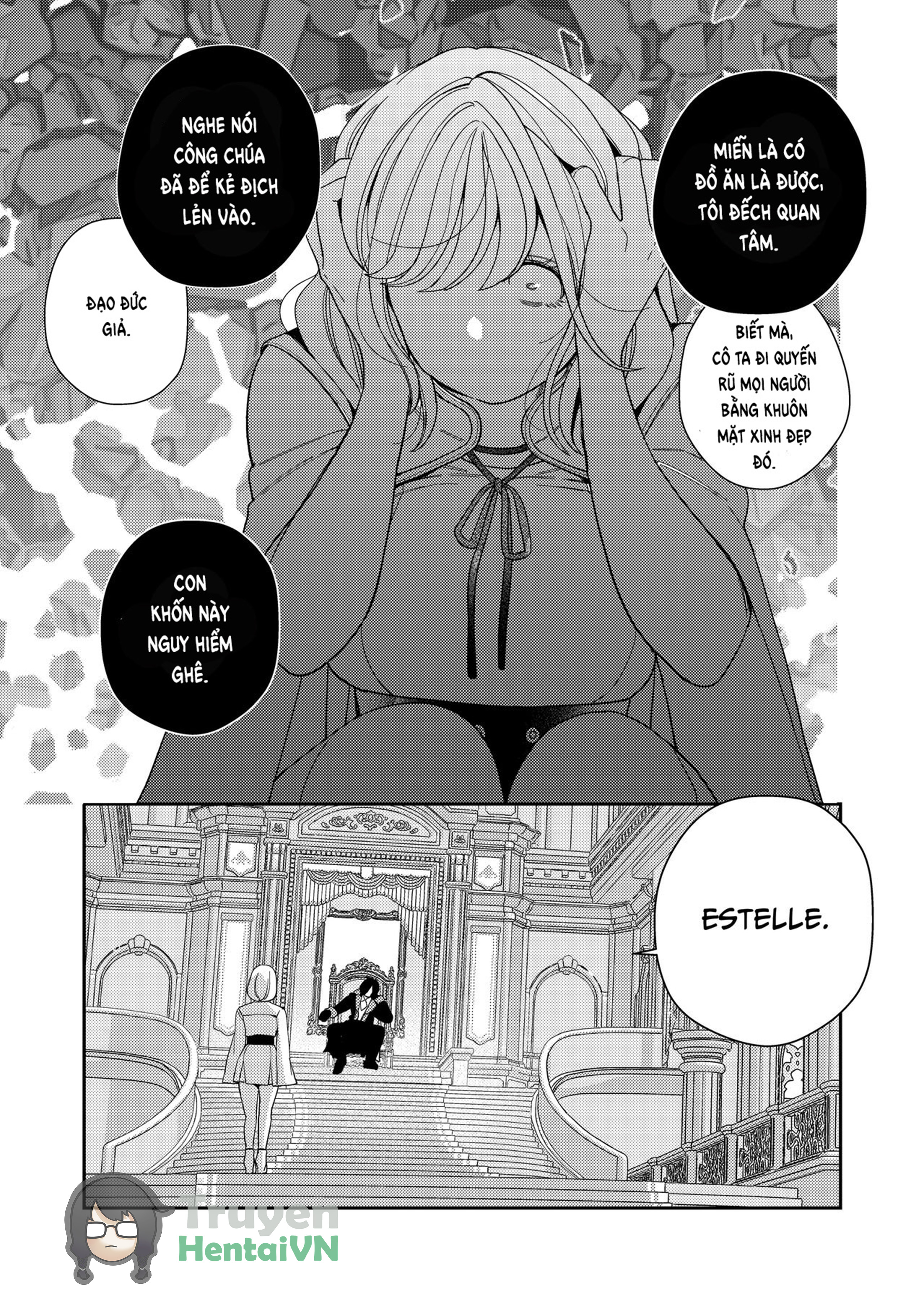 Đọc truyện hentai Seijo wa Tekikoku no Ou ni Otosareru - Oneshot