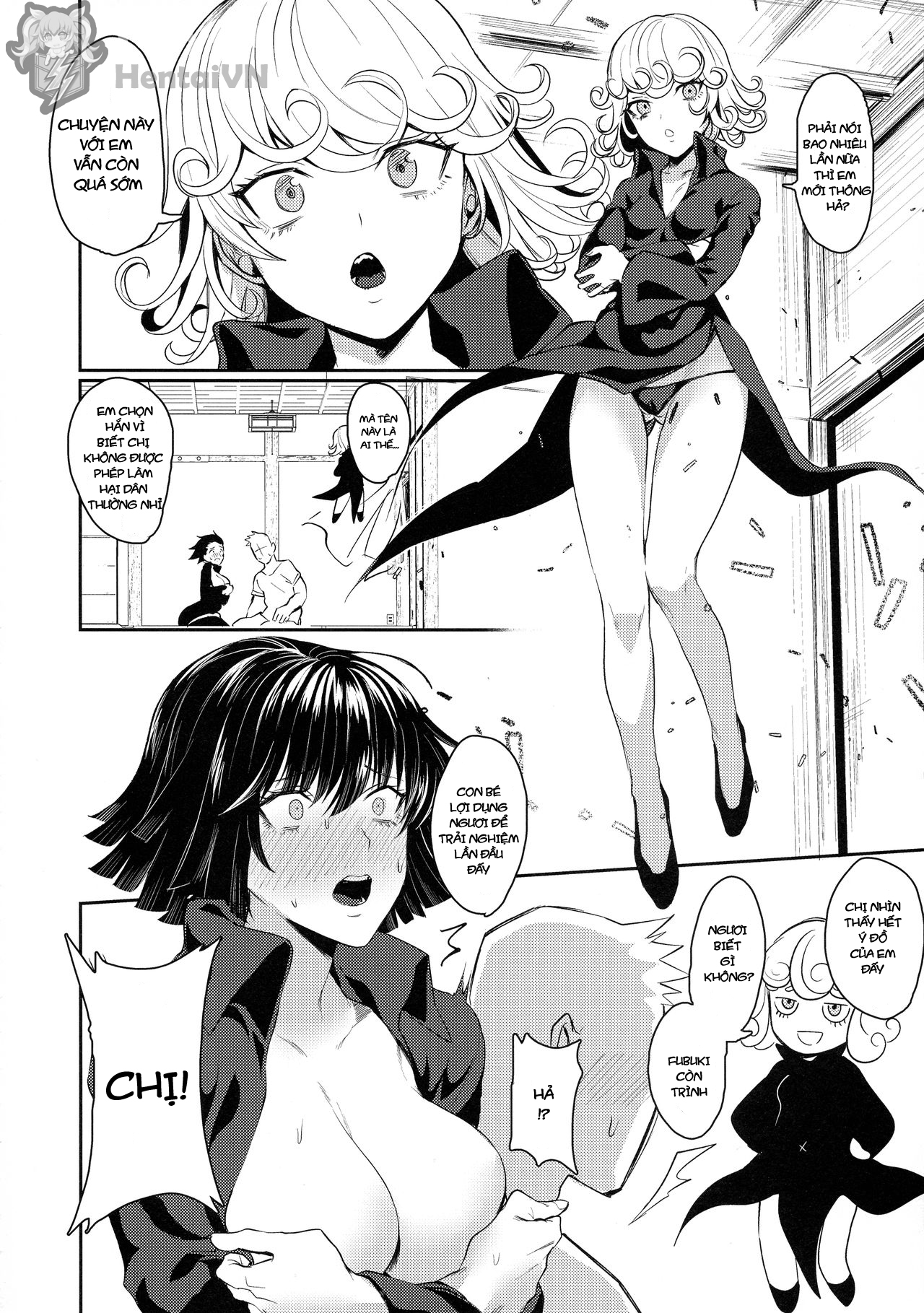 Đọc truyện hentai Tiếp Thu Kinh Nghiệm Cùng Chị Tatsumaki - Oneshot